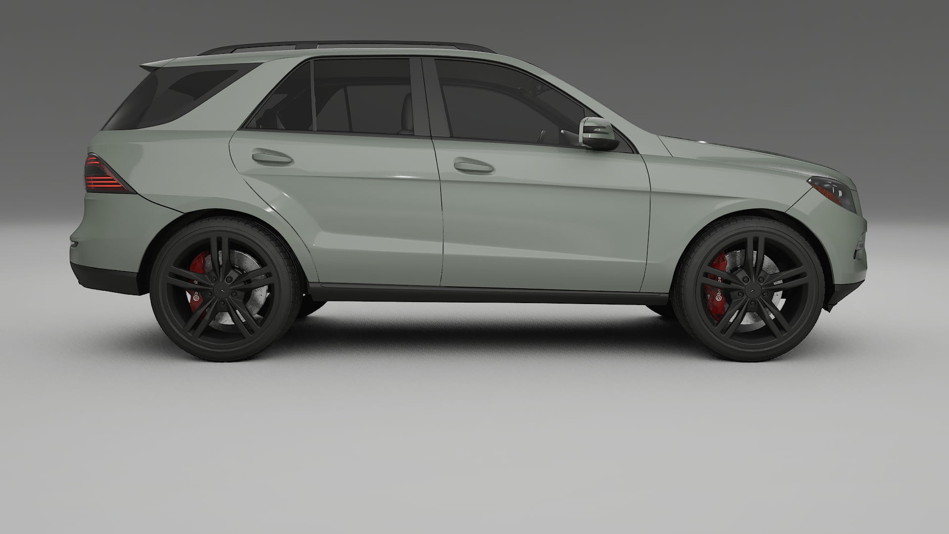 Mercedes M class W166 TPU Lackskyddsfilm | SLATE Färgskiftande PPF – Komplett Förskuret Kit