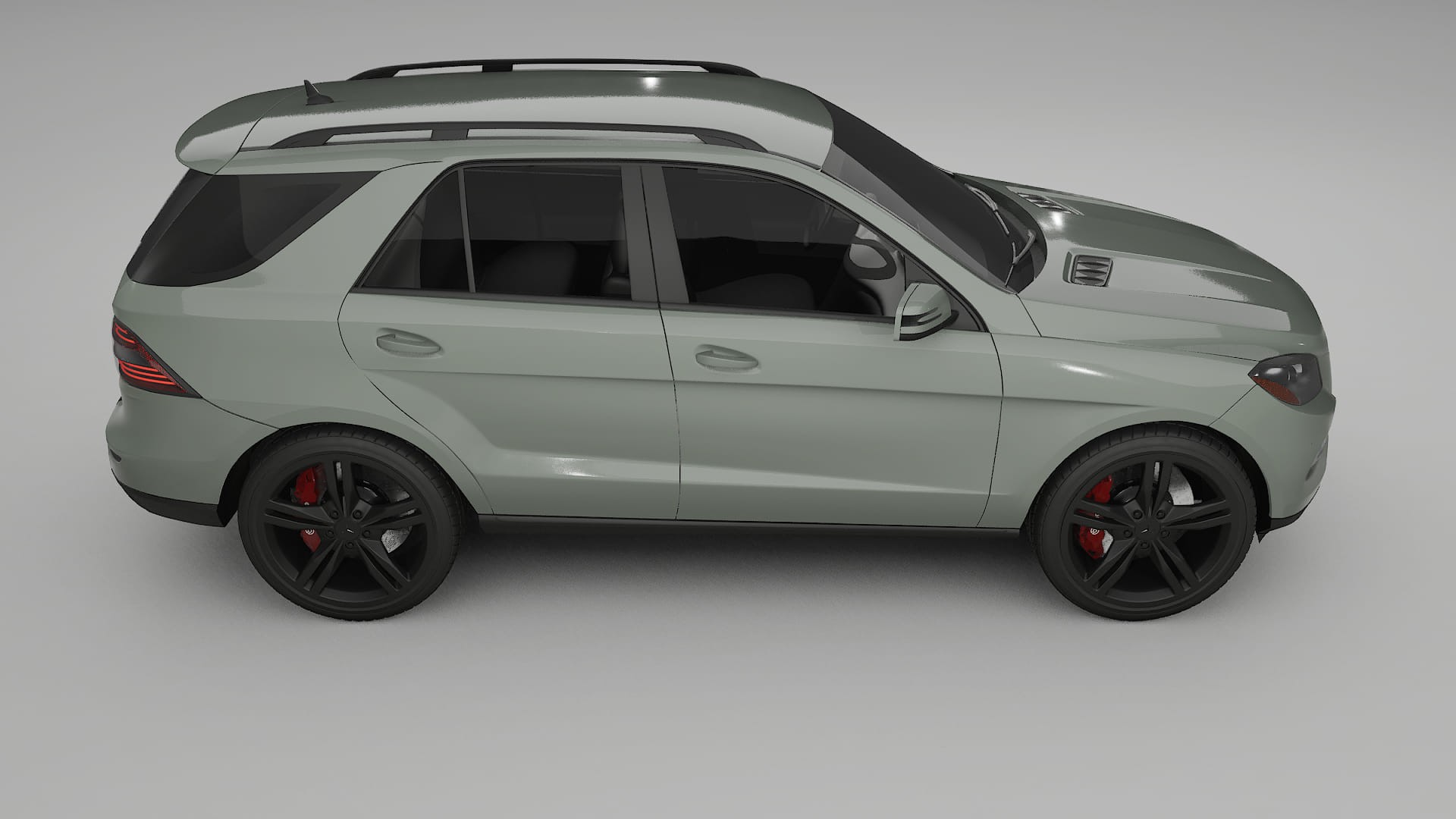 Mercedes M class W166 TPU Lackskyddsfilm | SLATE Färgskiftande PPF – Komplett Förskuret Kit