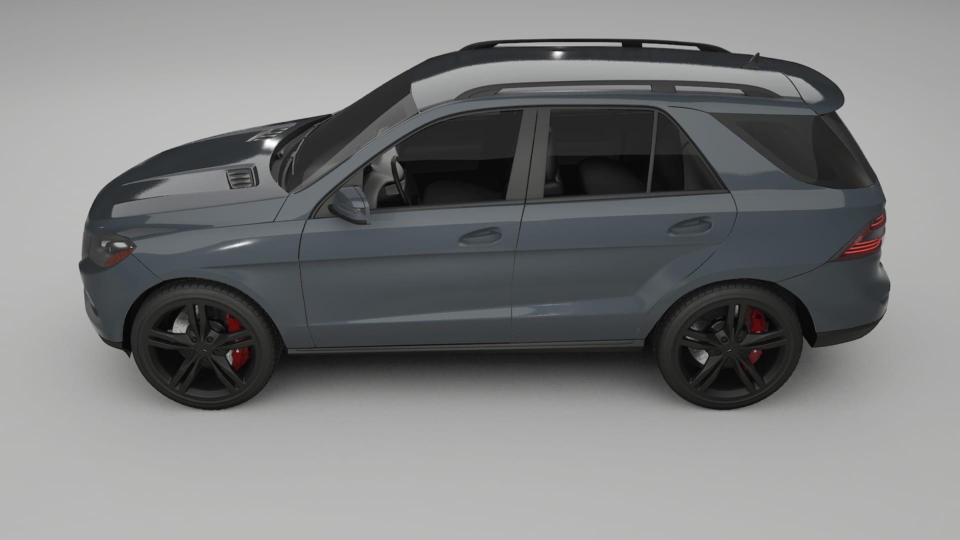 Mercedes M class W166 TPU Lackskyddsfilm | GRANITE Färgskiftande PPF – Komplett Förskuret Kit