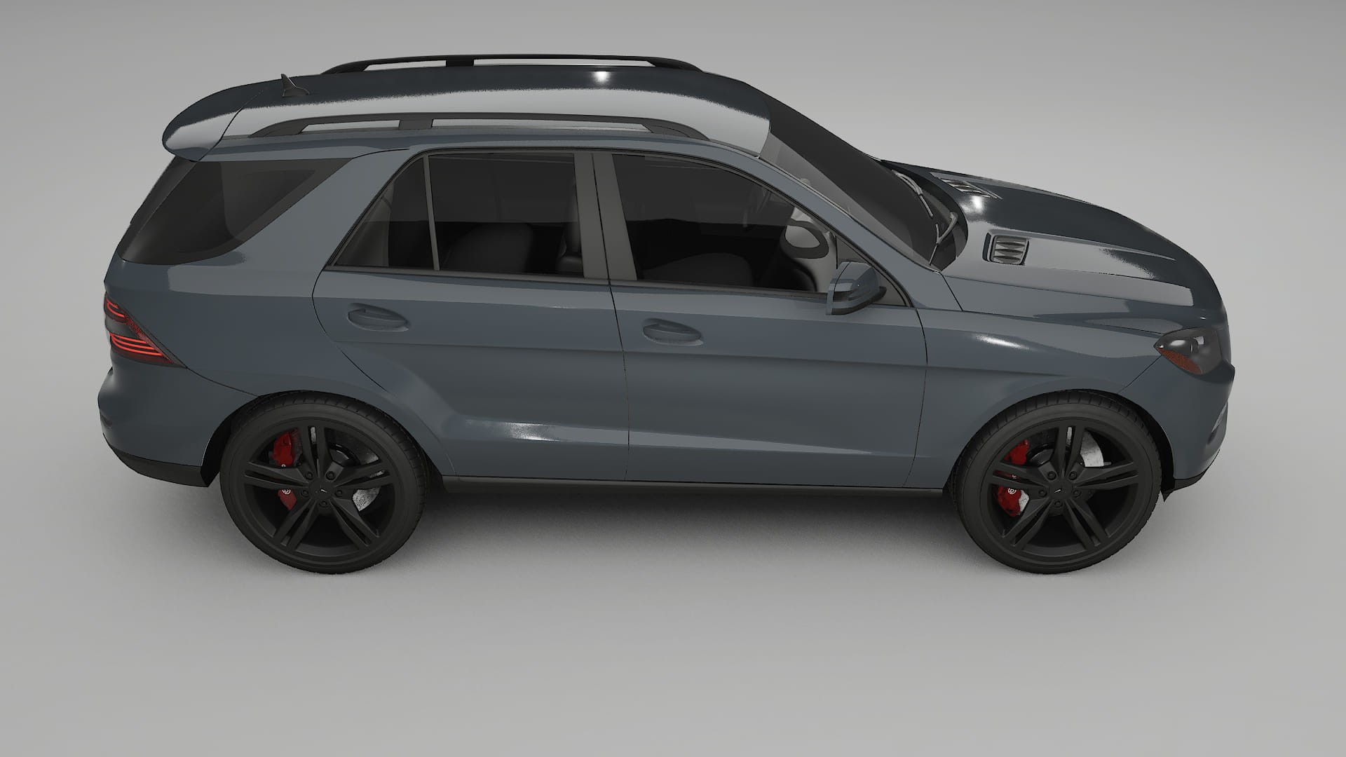 Mercedes M class W166 TPU Lackskyddsfilm | GRANITE Färgskiftande PPF – Komplett Förskuret Kit