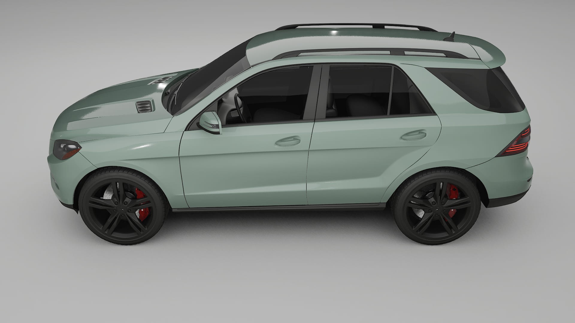 Mercedes M class W166 TPU Lackskyddsfilm | CINDER Färgskiftande PPF – Komplett Förskuret Kit