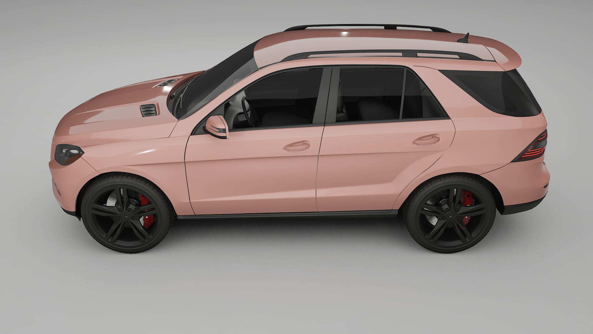 Mercedes M class W166 TPU Lackskyddsfilm | BLUSH Färgskiftande PPF – Komplett Förskuret Kit