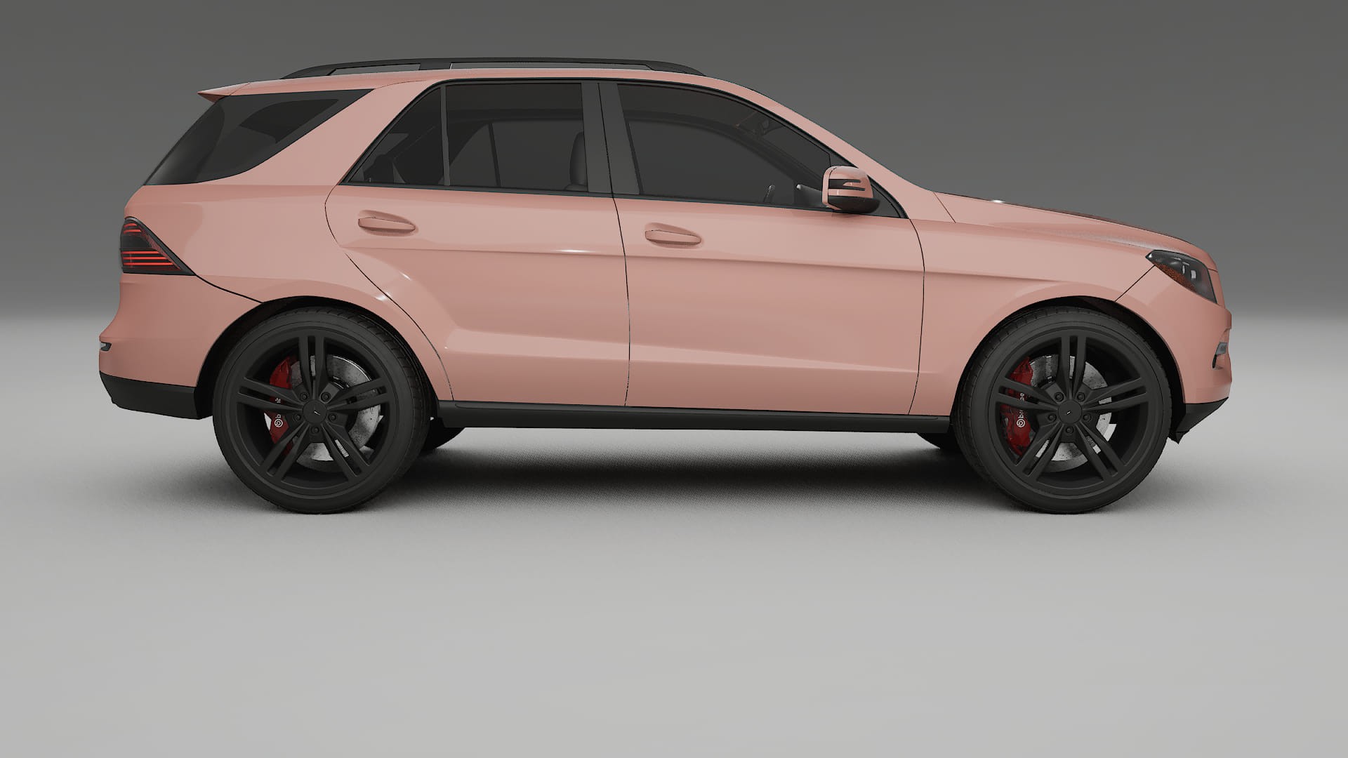 Mercedes M class W166 TPU Lackskyddsfilm | BLUSH Färgskiftande PPF – Komplett Förskuret Kit