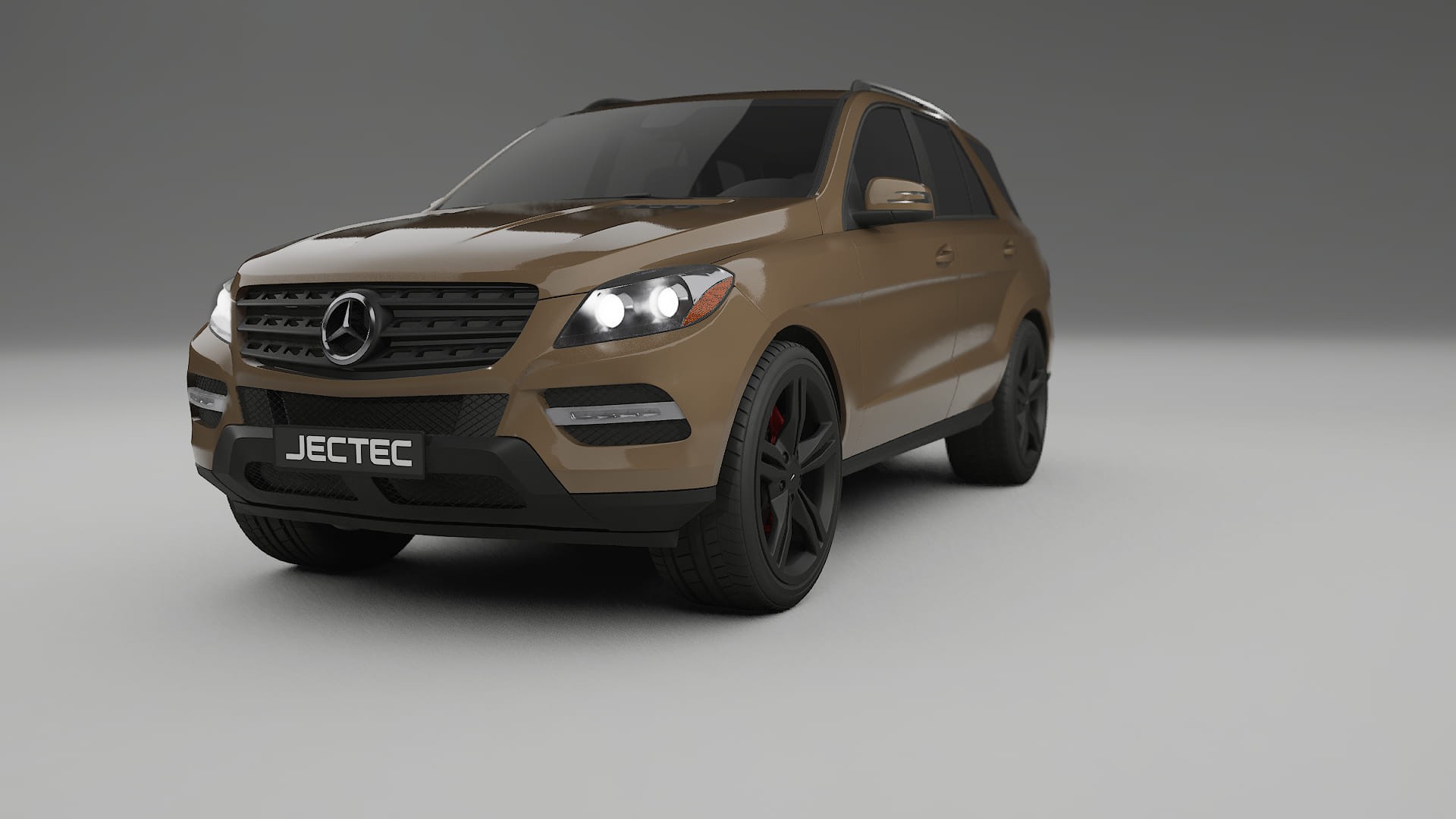 Mercedes M class W166 TPU Lackskyddsfilm | SAHARA Färgskiftande PPF – Komplett Förskuret Kit