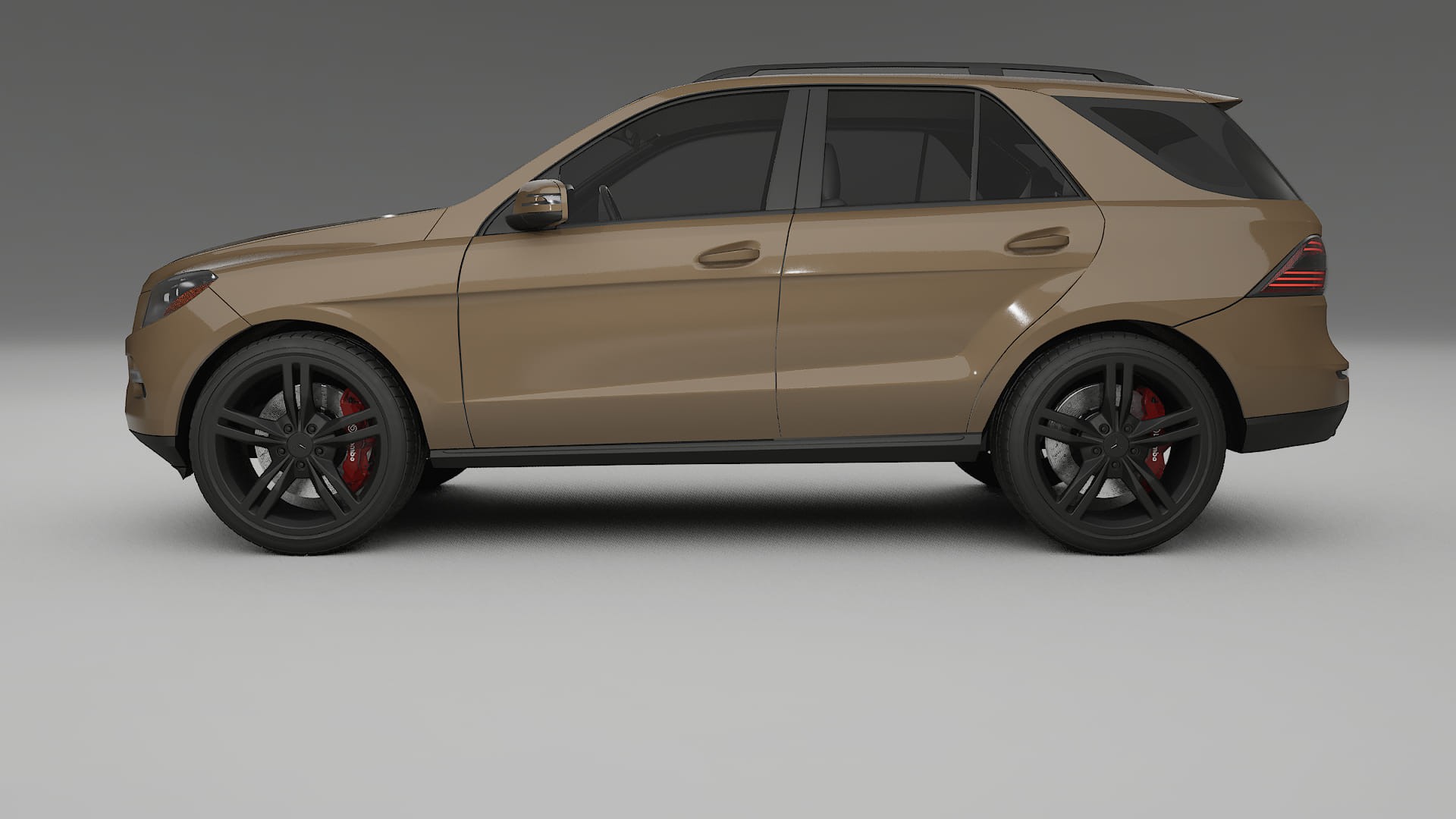 Mercedes M class W166 TPU Lackskyddsfilm | SAHARA Färgskiftande PPF – Komplett Förskuret Kit