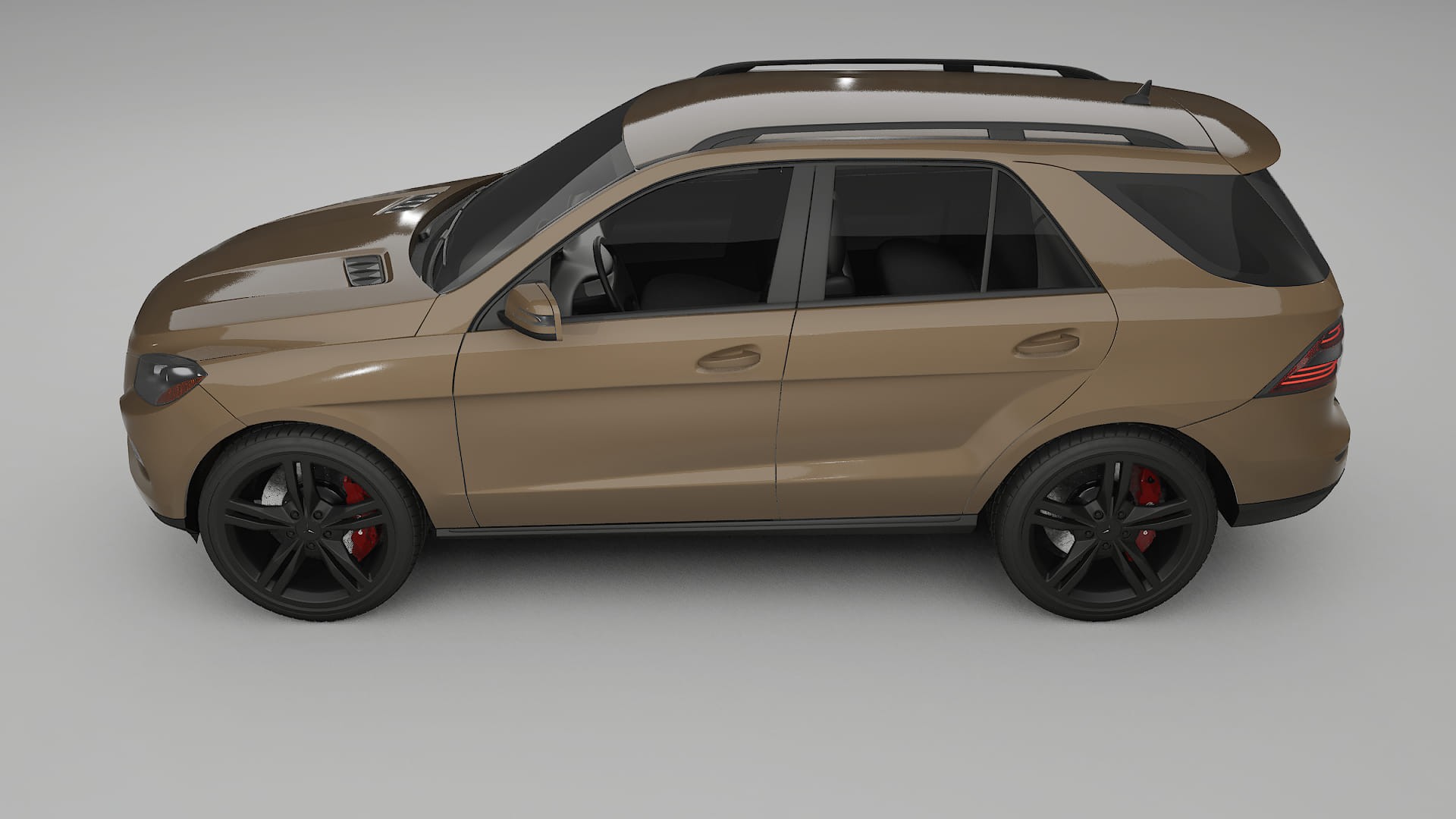 Mercedes M class W166 TPU Lackskyddsfilm | SAHARA Färgskiftande PPF – Komplett Förskuret Kit