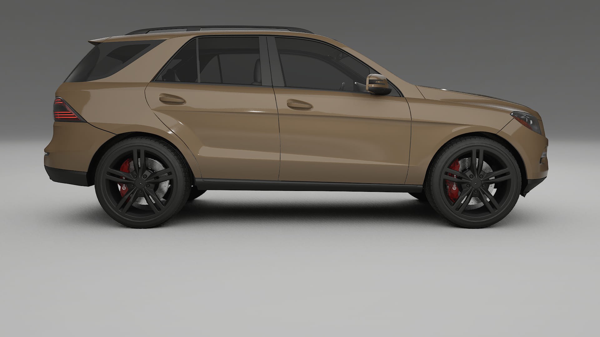 Mercedes M class W166 TPU Lackskyddsfilm | SAHARA Färgskiftande PPF – Komplett Förskuret Kit