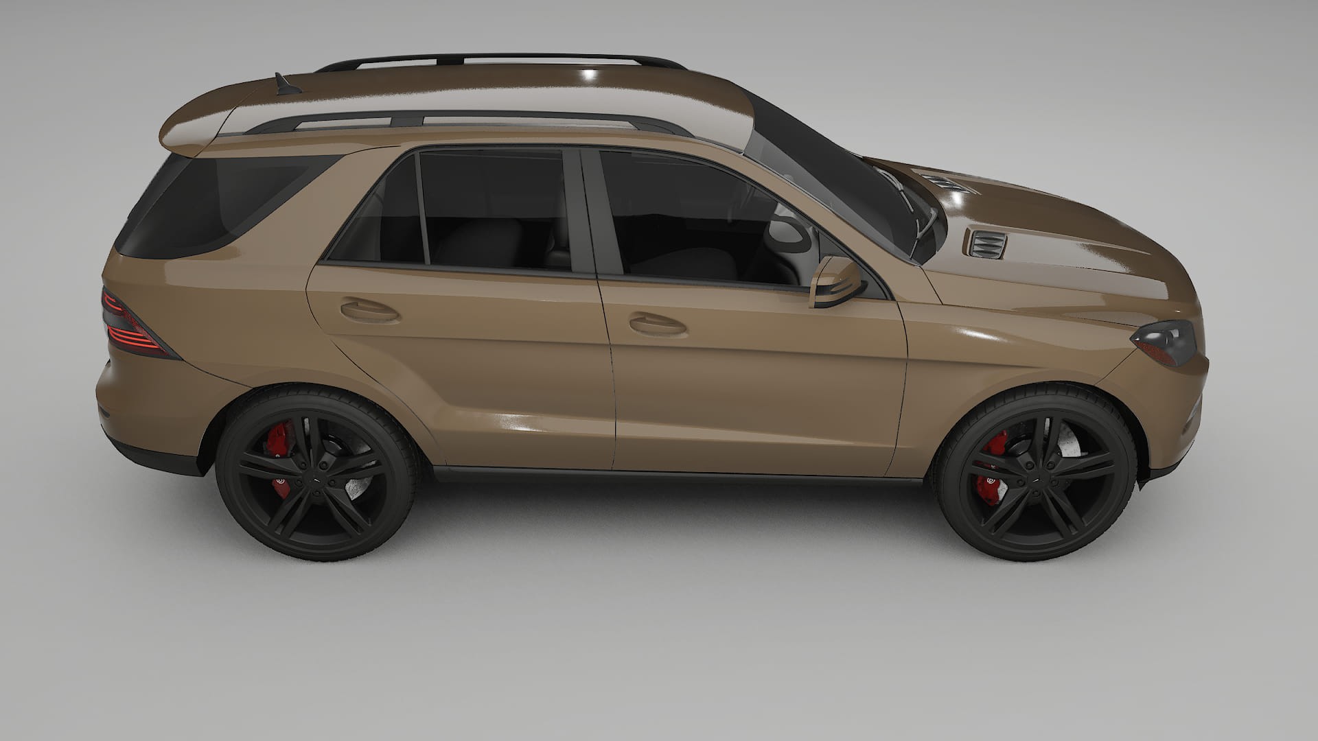 Mercedes M class W166 TPU Lackskyddsfilm | SAHARA Färgskiftande PPF – Komplett Förskuret Kit