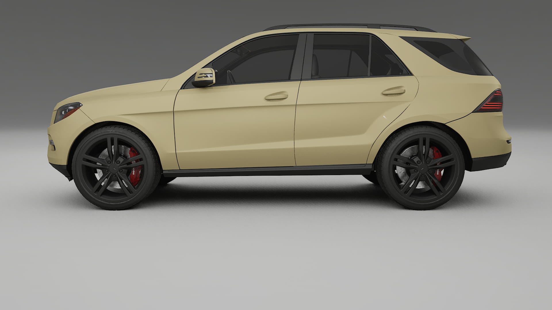 Mercedes M class W166 TPU Lackskyddsfilm | SAND Färgskiftande PPF – Komplett Förskuret Kit