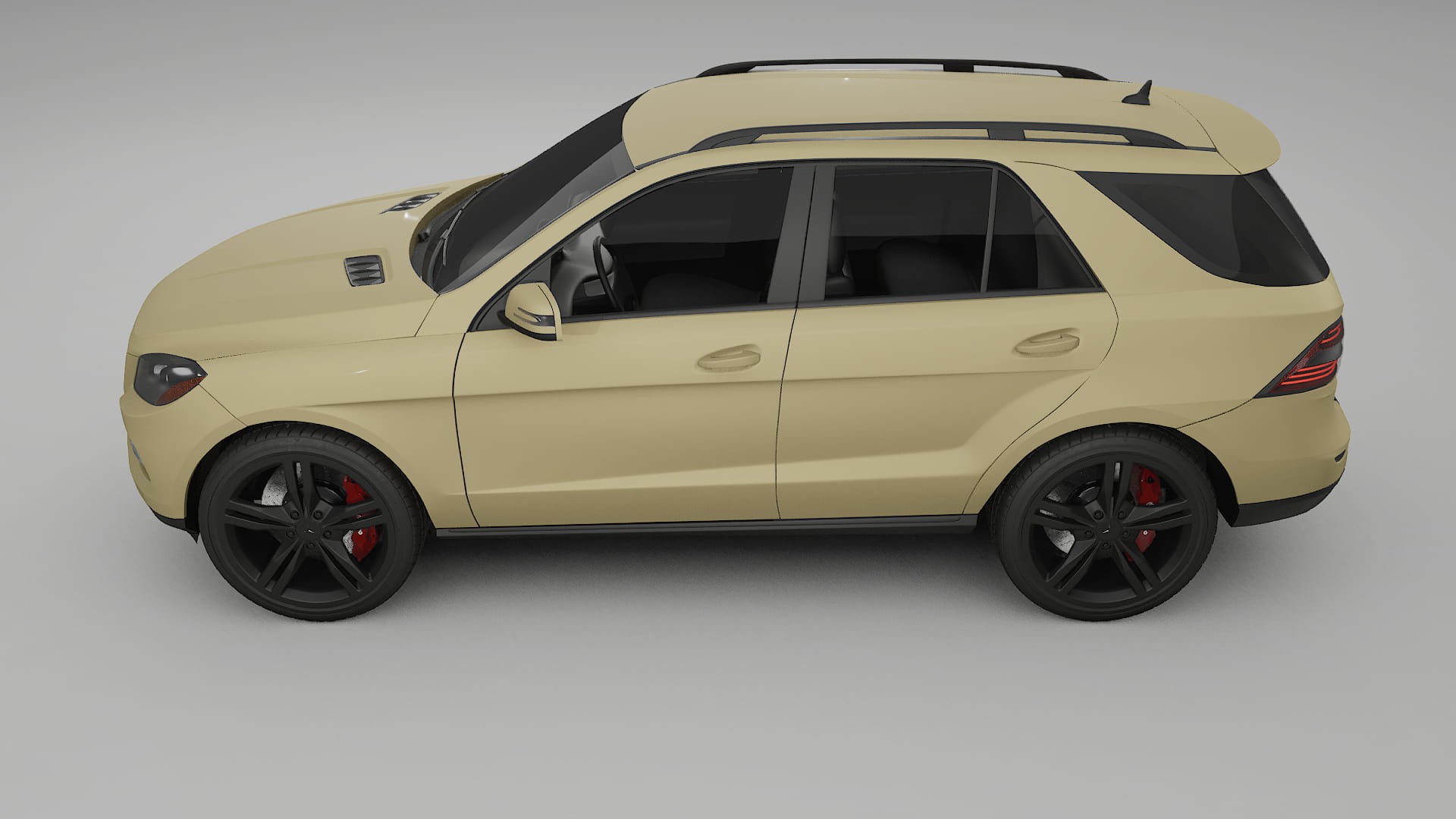 Mercedes M class W166 TPU Lackskyddsfilm | SAND Färgskiftande PPF – Komplett Förskuret Kit