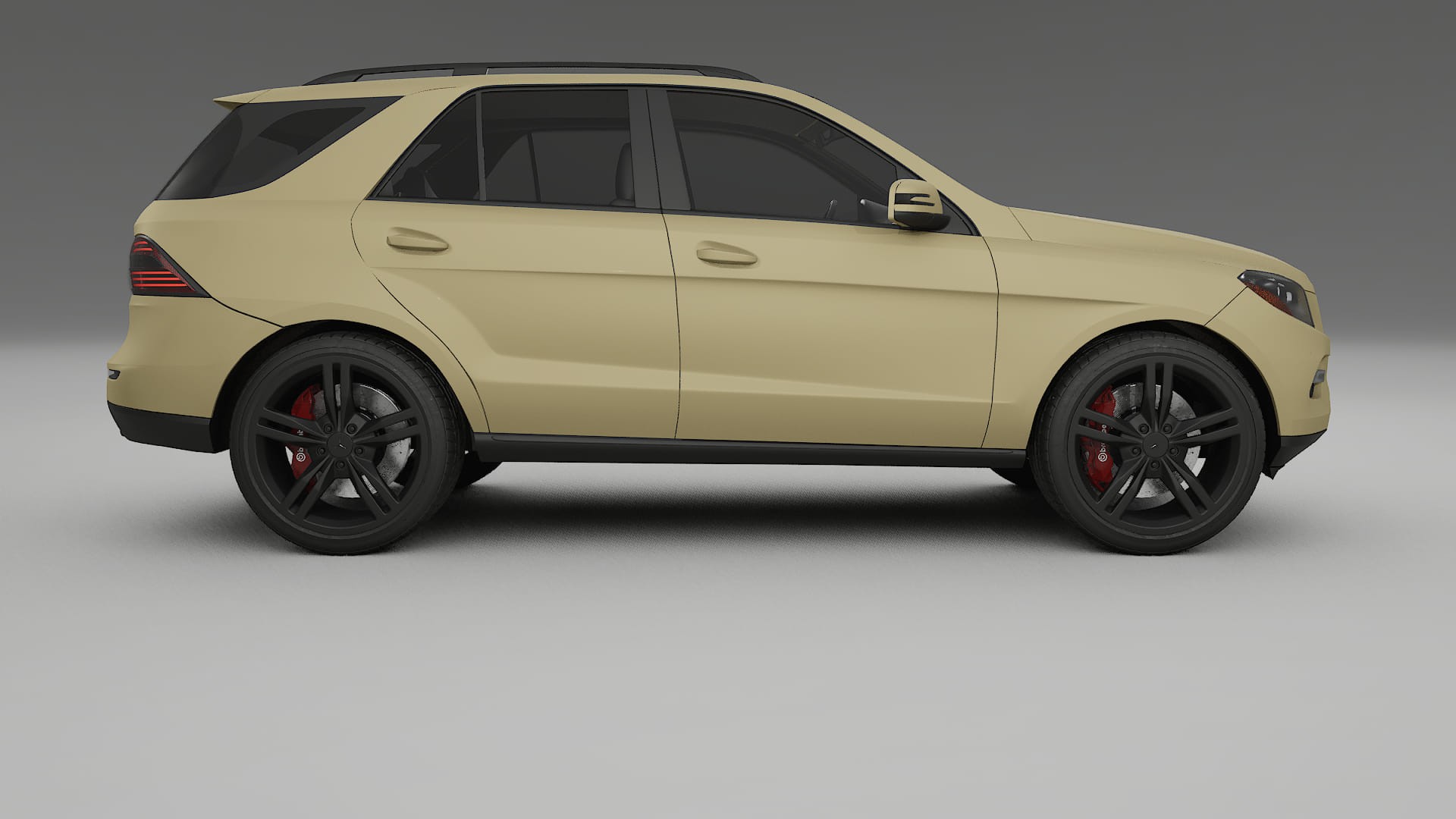 Mercedes M class W166 TPU Lackskyddsfilm | SAND Färgskiftande PPF – Komplett Förskuret Kit