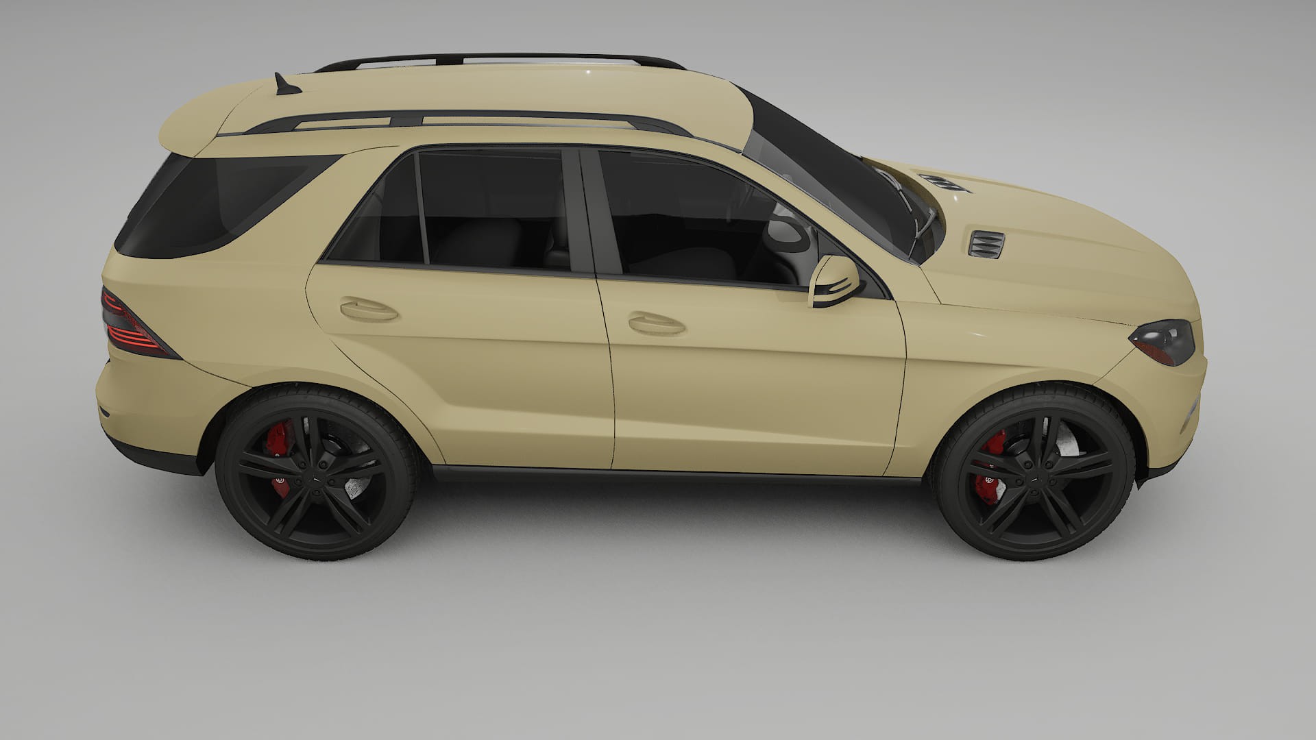 Mercedes M class W166 TPU Lackskyddsfilm | SAND Färgskiftande PPF – Komplett Förskuret Kit