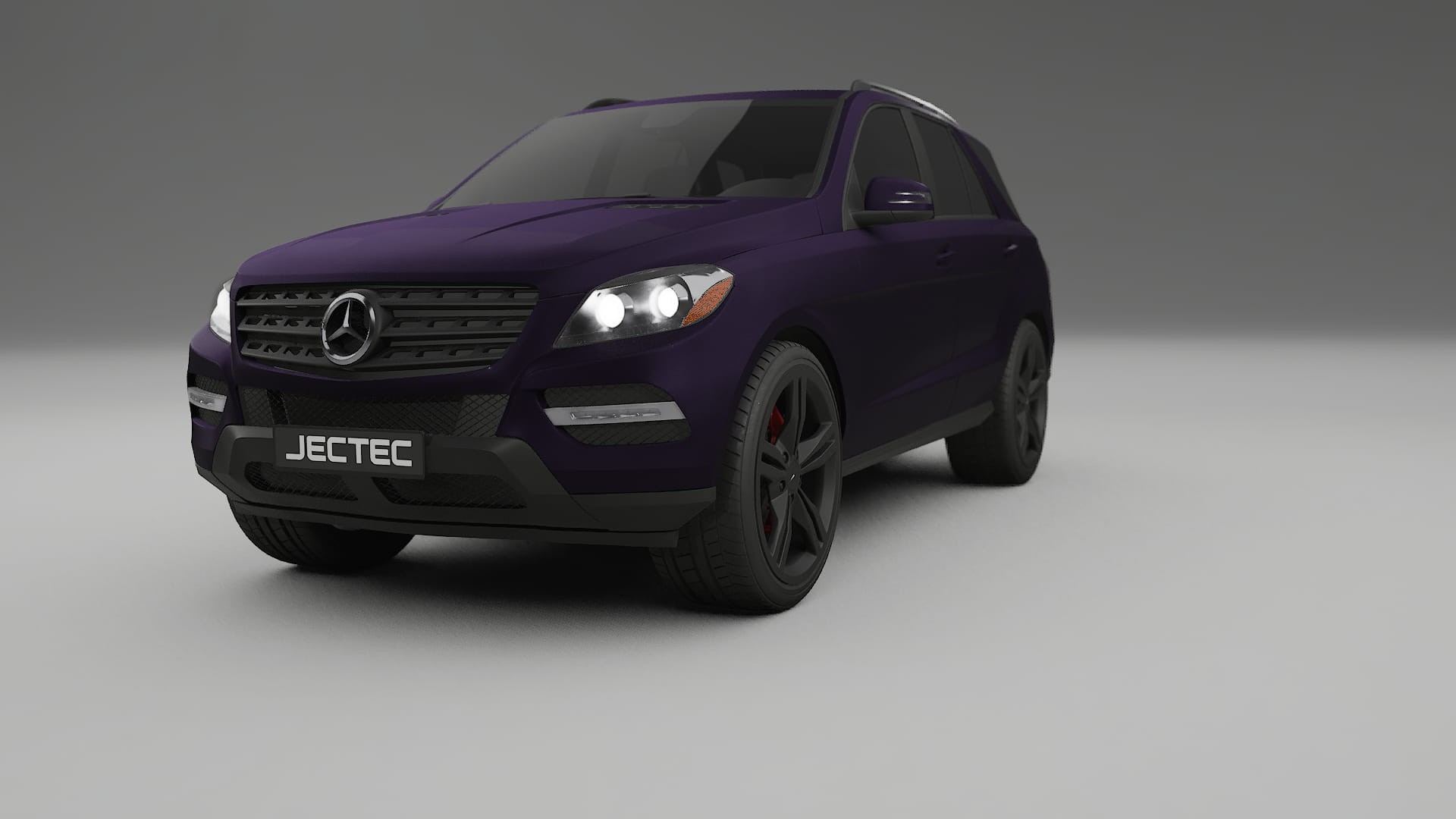 Mercedes M class W166 TPU Lackskyddsfilm | VIOLET Färgskiftande PPF – Komplett Förskuret Kit
