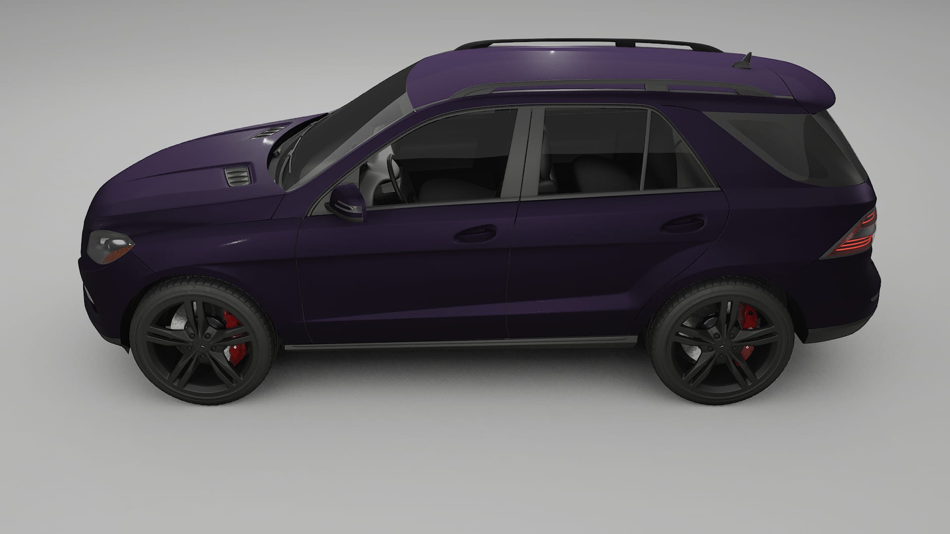 Mercedes M class W166 TPU Lackskyddsfilm | VIOLET Färgskiftande PPF – Komplett Förskuret Kit