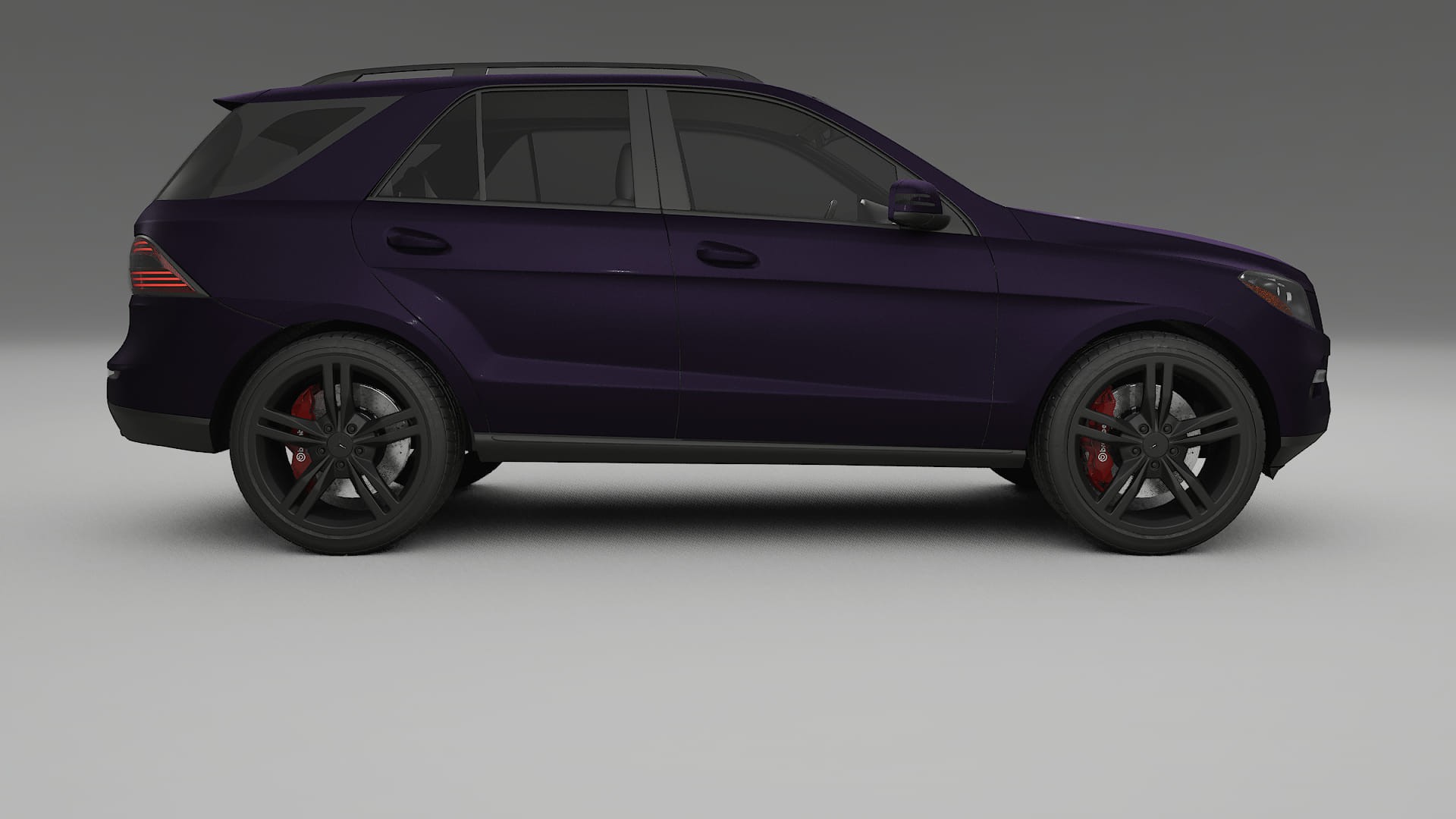 Mercedes M class W166 TPU Lackskyddsfilm | VIOLET Färgskiftande PPF – Komplett Förskuret Kit