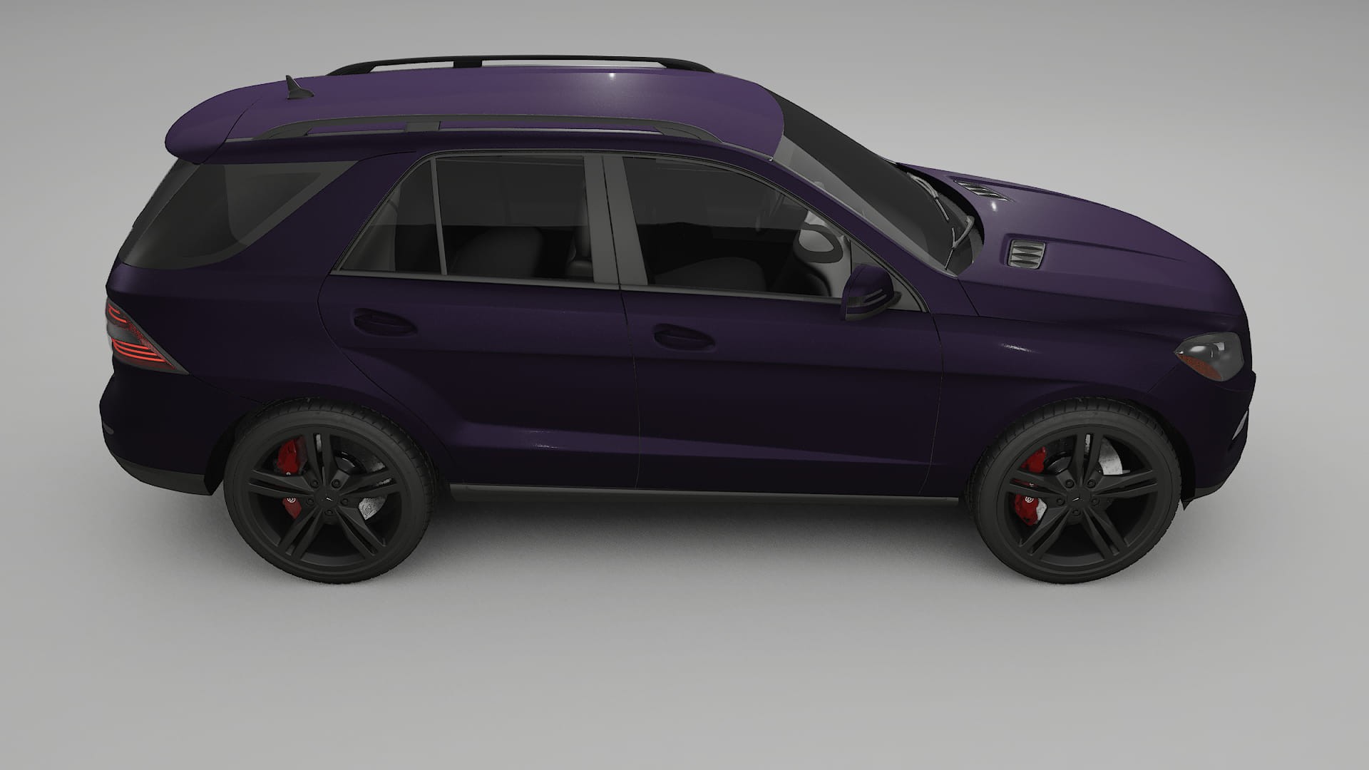 Mercedes M class W166 TPU Lackskyddsfilm | VIOLET Färgskiftande PPF – Komplett Förskuret Kit