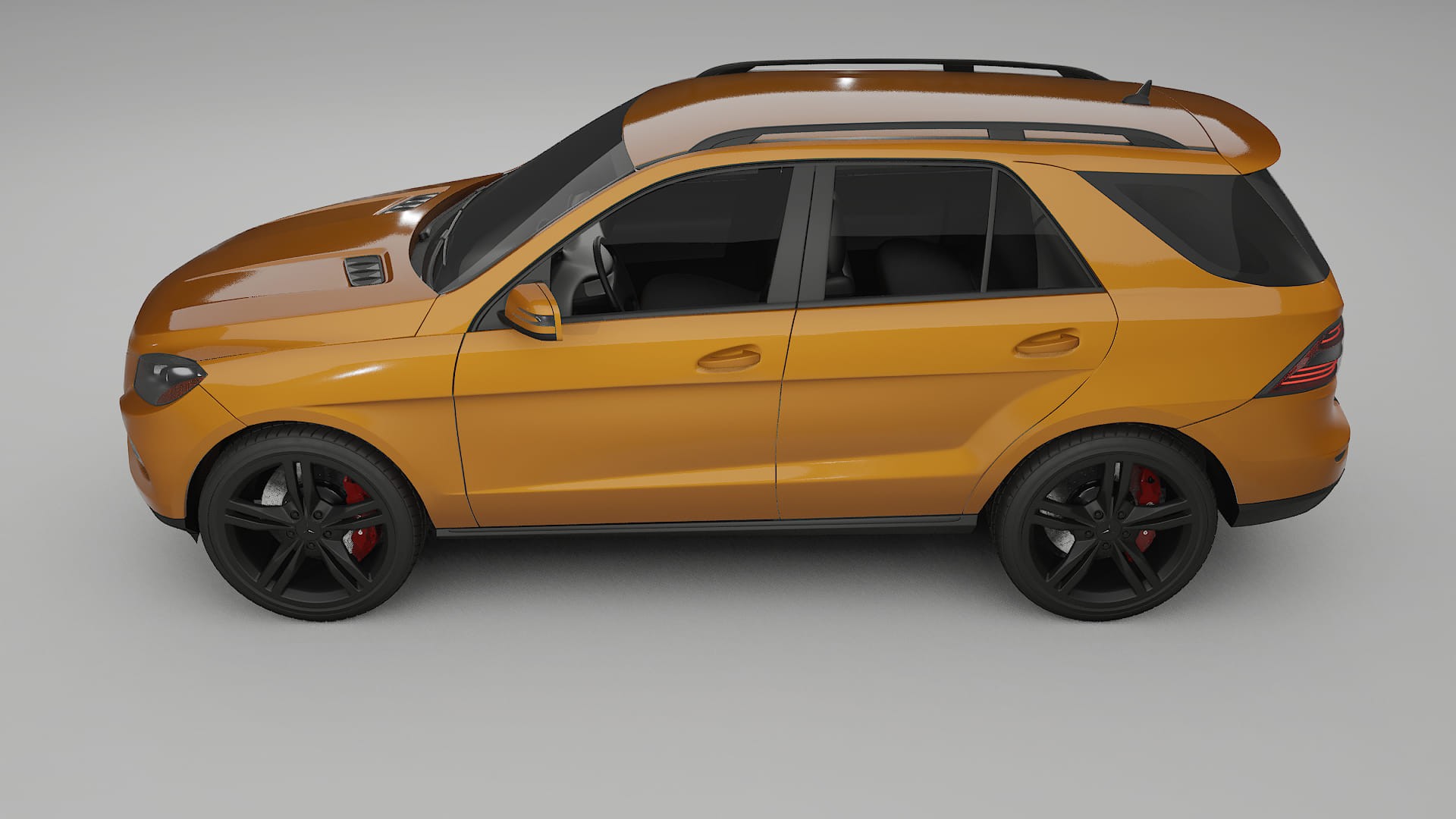 Mercedes M class W166 TPU Lackskyddsfilm | DAISY Färgskiftande PPF – Komplett Förskuret Kit