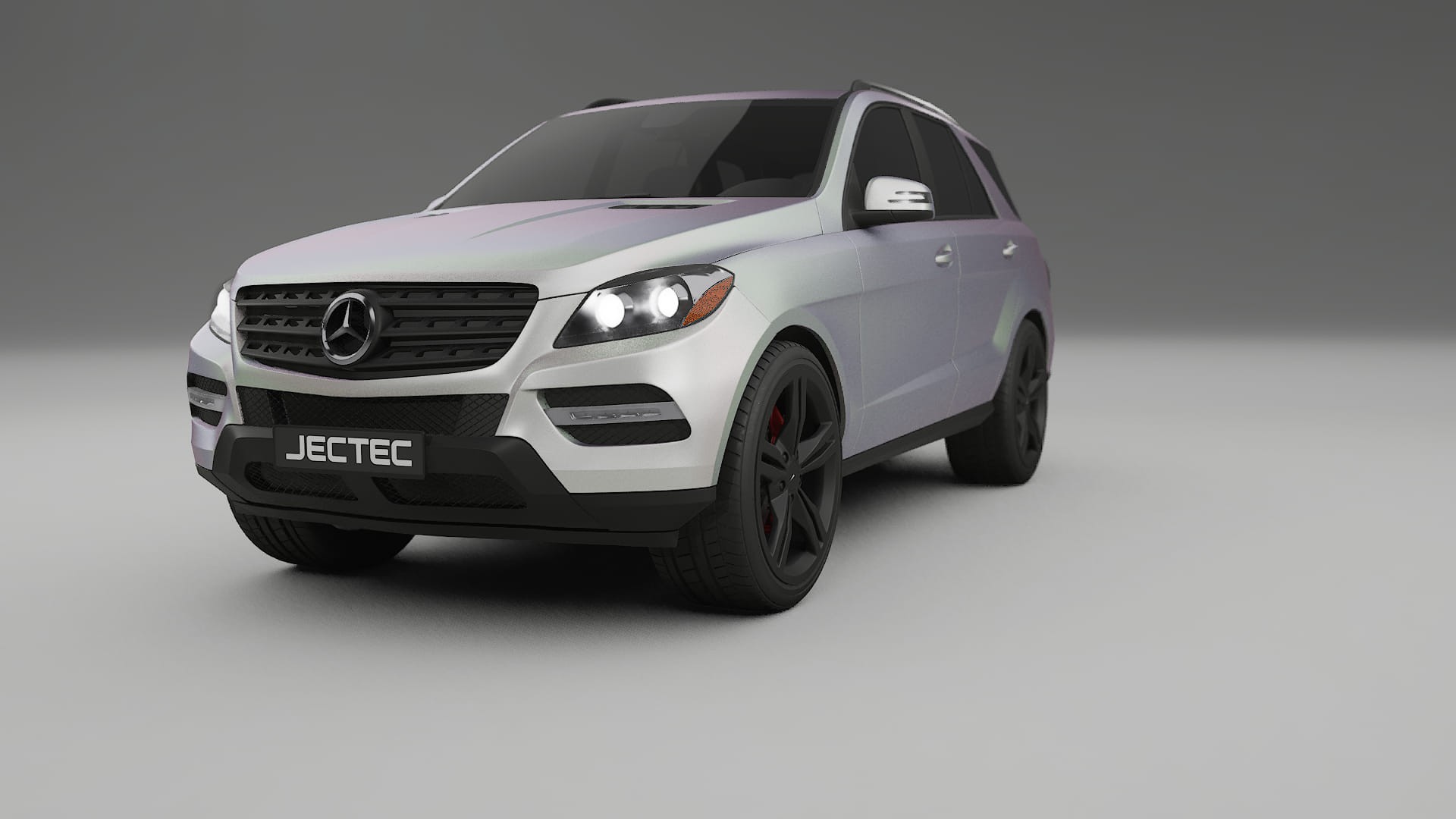 Mercedes M class W166 TPU Lackskyddsfilm | NEBULA Färgskiftande PPF – Komplett Förskuret Kit