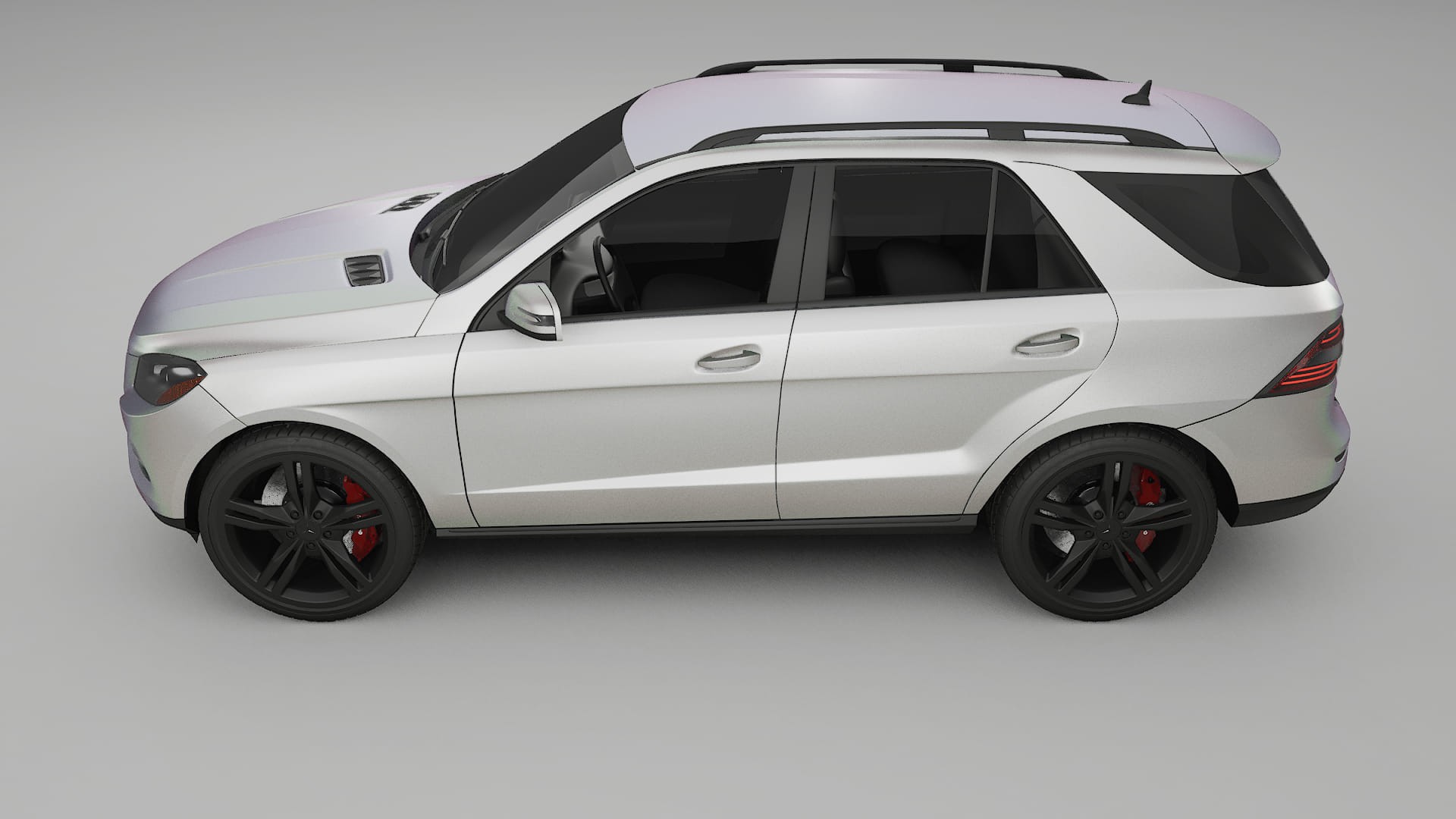 Mercedes M class W166 TPU Lackskyddsfilm | NEBULA Färgskiftande PPF – Komplett Förskuret Kit