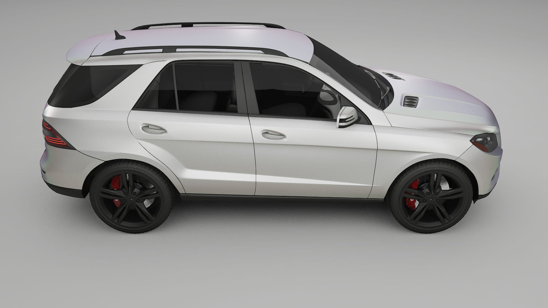 Mercedes M class W166 TPU Lackskyddsfilm | NEBULA Färgskiftande PPF – Komplett Förskuret Kit