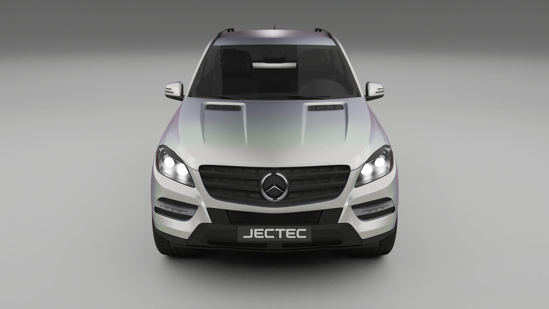 Mercedes M class W166 TPU Lackskyddsfilm | NEBULA Färgskiftande PPF – Komplett Förskuret Kit