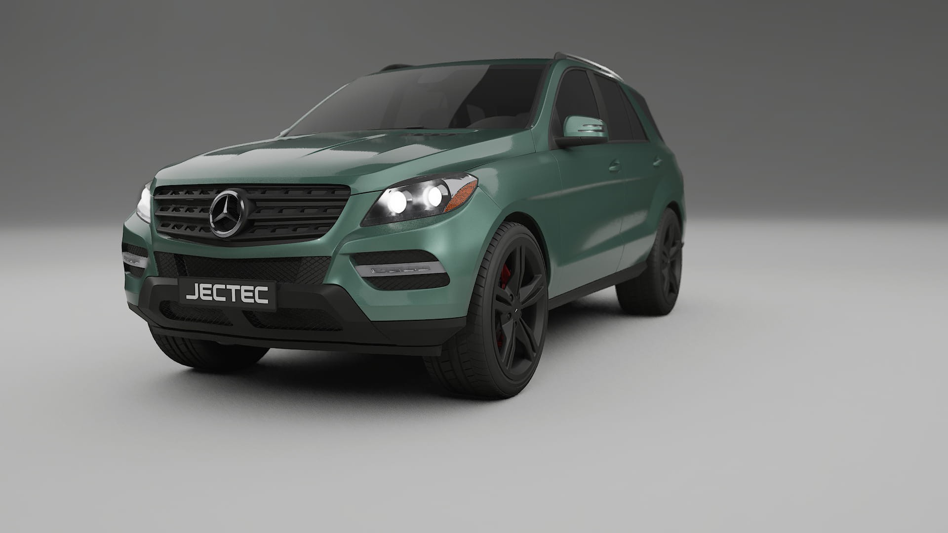 Mercedes M class W166 TPU Lackskyddsfilm | EVERGREEN Färgskiftande PPF – Komplett Förskuret Kit