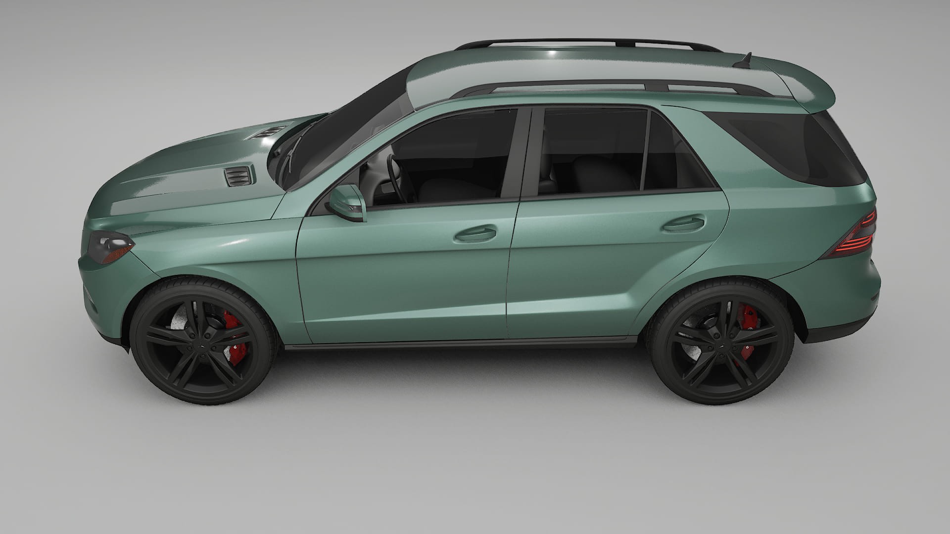 Mercedes M class W166 TPU Lackskyddsfilm | EVERGREEN Färgskiftande PPF – Komplett Förskuret Kit