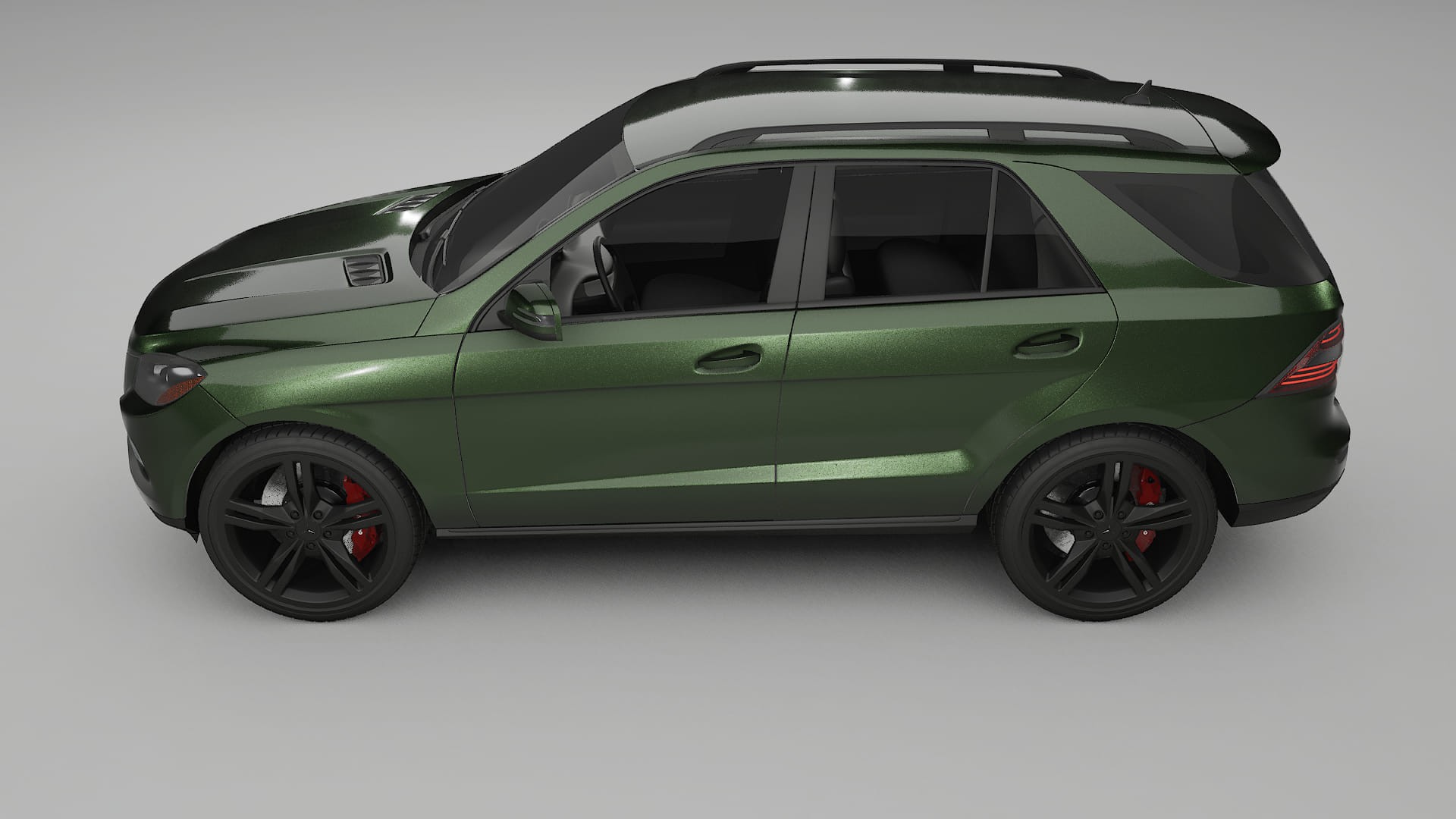 Mercedes M class W166 TPU Lackskyddsfilm | LAGOON Färgskiftande PPF – Komplett Förskuret Kit