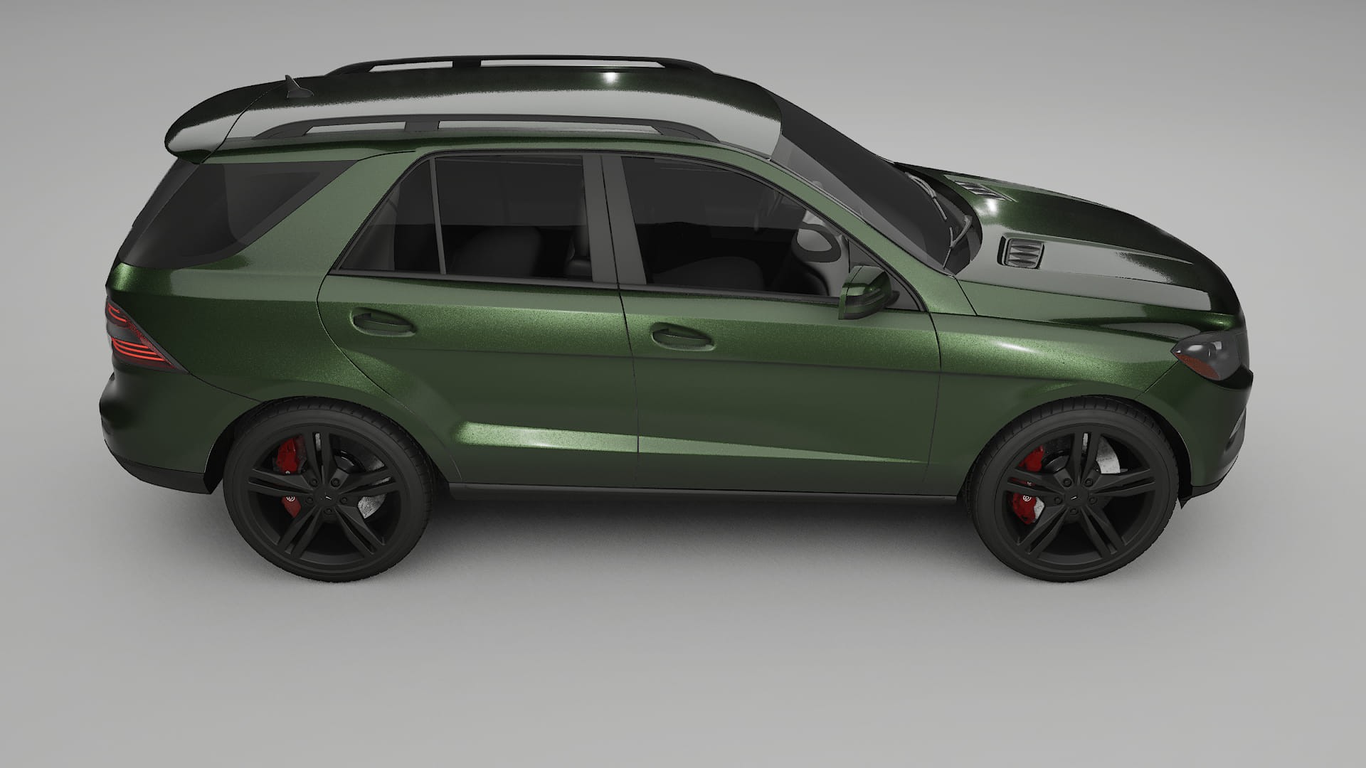 Mercedes M class W166 TPU Lackskyddsfilm | LAGOON Färgskiftande PPF – Komplett Förskuret Kit