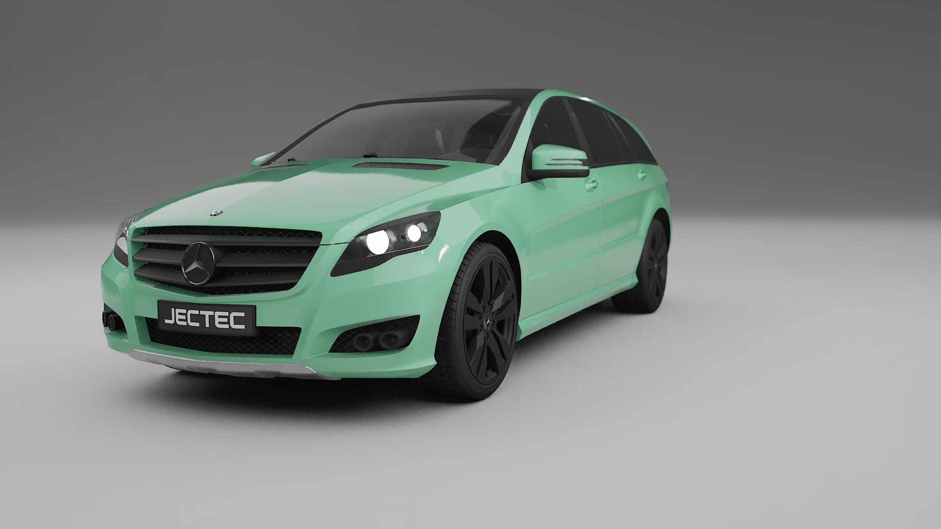 Mercedes R class W251 facelift LCI TPU Lackskyddsfilm | DUSTY Färgskiftande PPF – Komplett Förskuret Kit