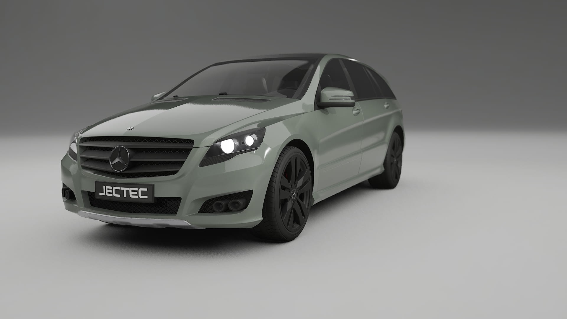 Mercedes R class W251 facelift LCI TPU Lackskyddsfilm | SLATE Färgskiftande PPF – Komplett Förskuret Kit