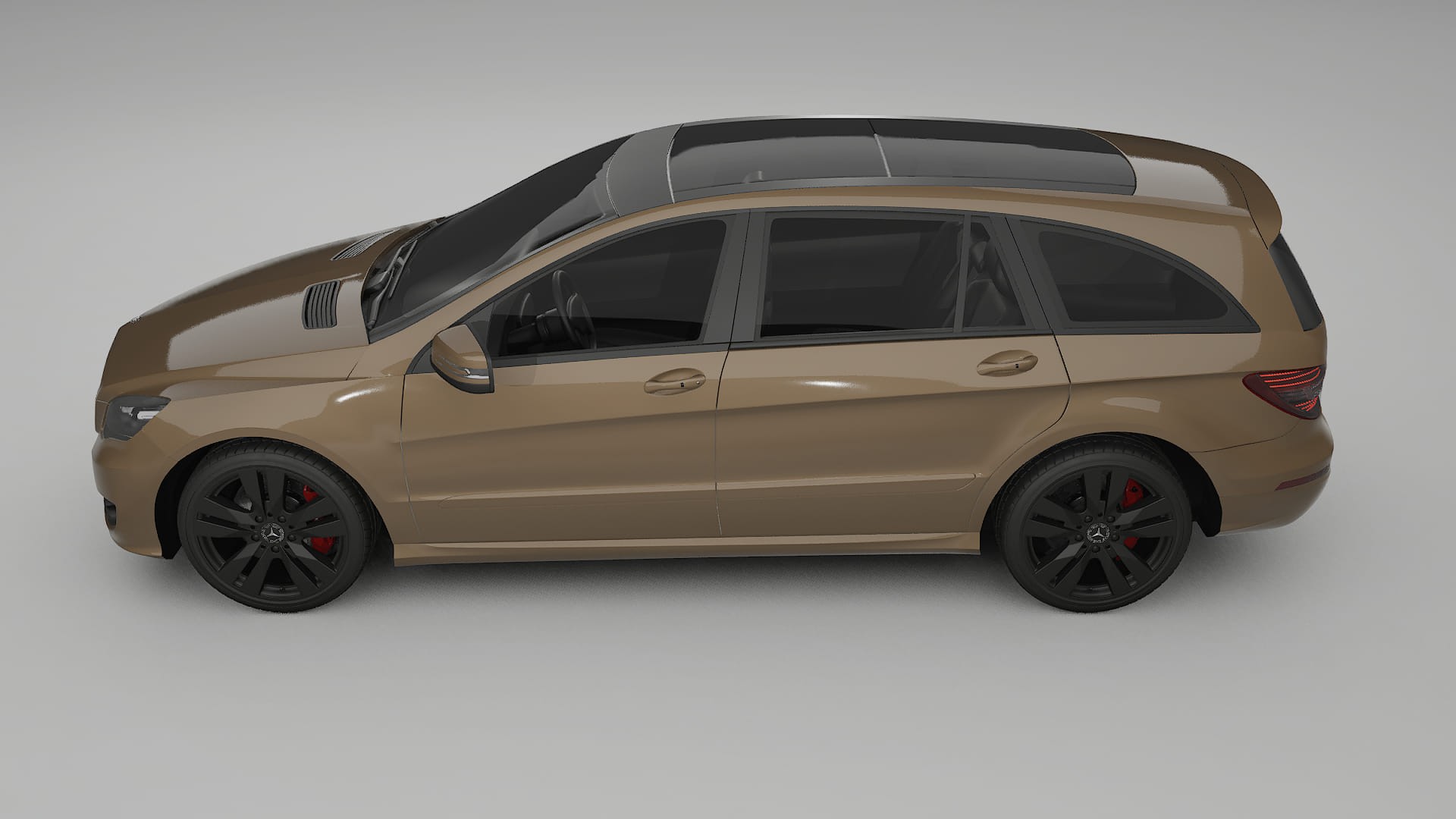 Mercedes R class W251 facelift LCI TPU Lackskyddsfilm | SAHARA Färgskiftande PPF – Komplett Förskuret Kit