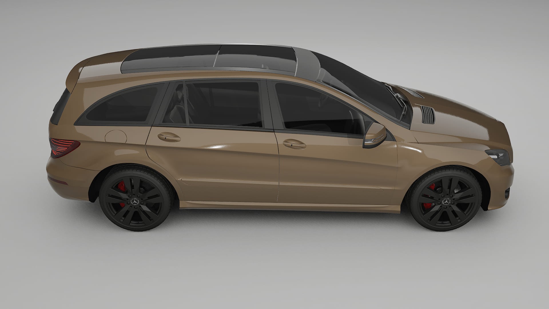 Mercedes R class W251 facelift LCI TPU Lackskyddsfilm | SAHARA Färgskiftande PPF – Komplett Förskuret Kit