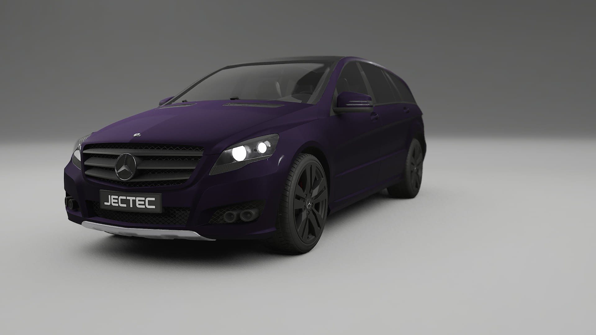 Mercedes R class W251 facelift LCI TPU Lackskyddsfilm | VIOLET Färgskiftande PPF – Komplett Förskuret Kit