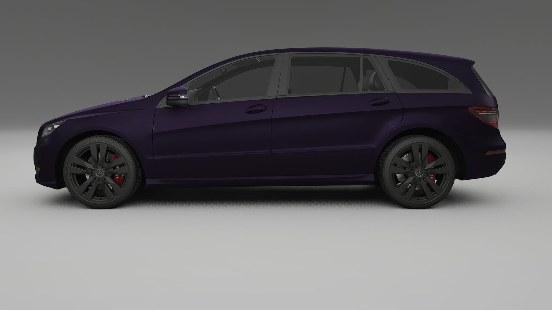 Mercedes R class W251 facelift LCI TPU Lackskyddsfilm | VIOLET Färgskiftande PPF – Komplett Förskuret Kit