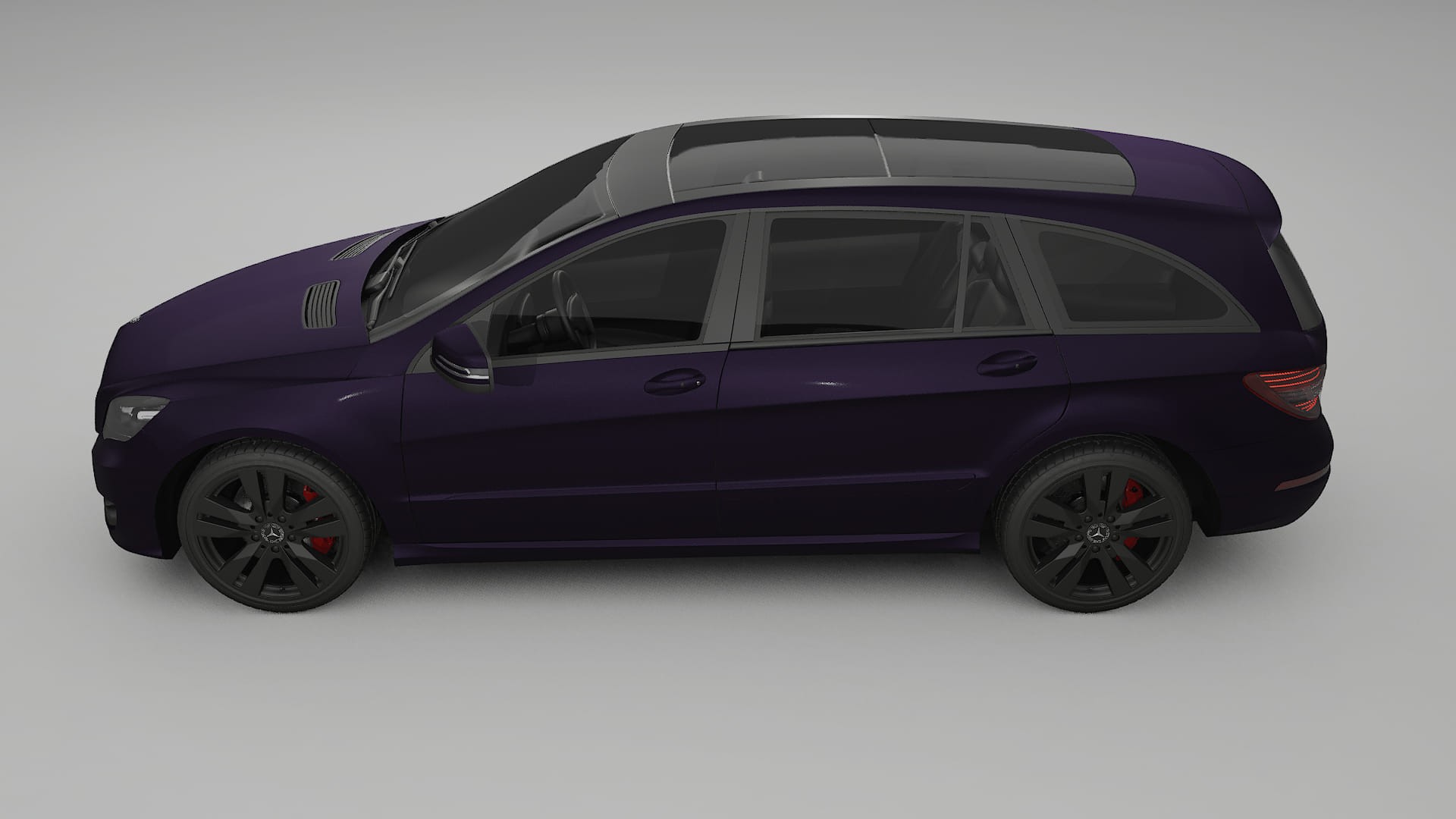 Mercedes R class W251 facelift LCI TPU Lackskyddsfilm | VIOLET Färgskiftande PPF – Komplett Förskuret Kit