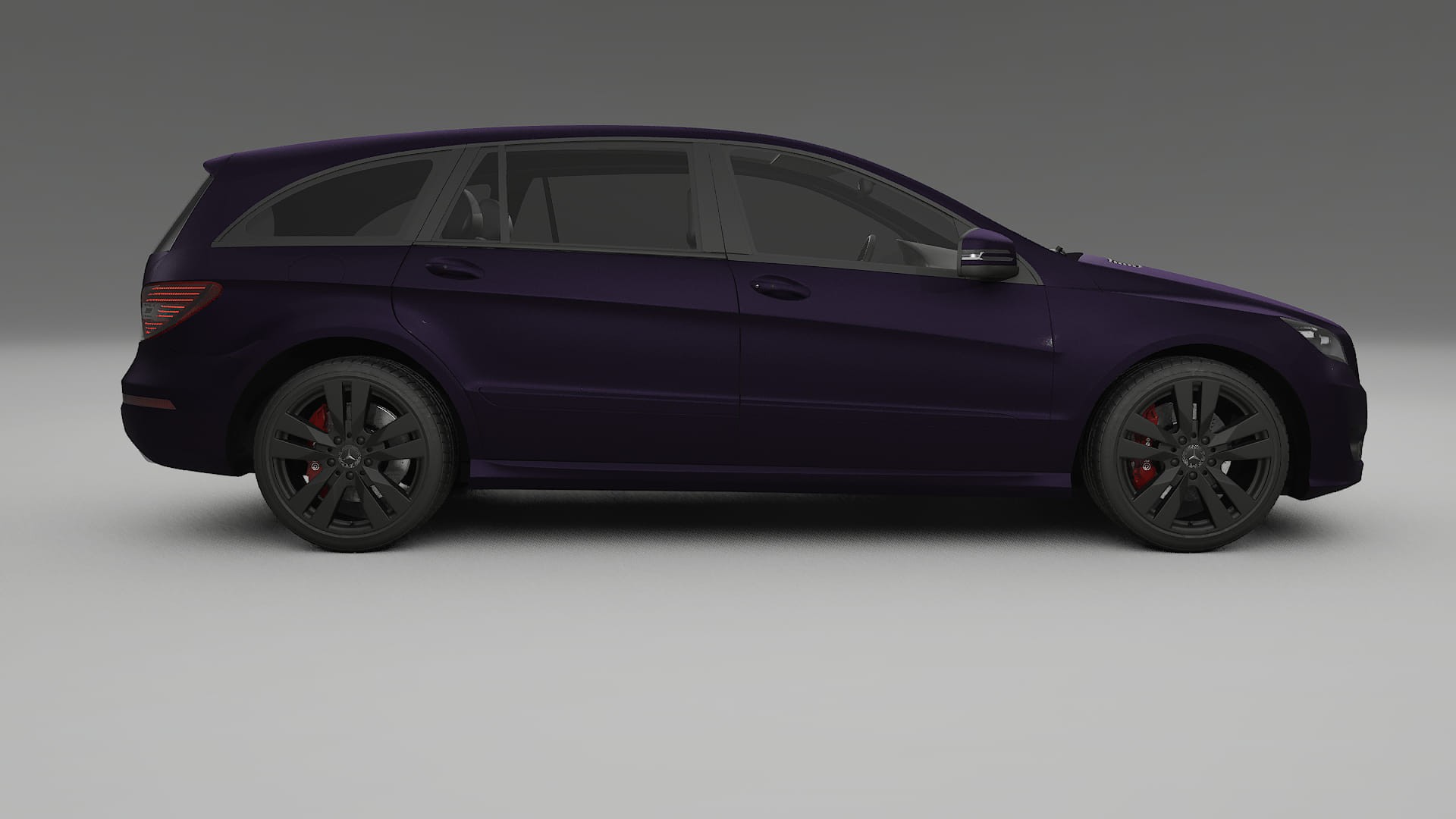 Mercedes R class W251 facelift LCI TPU Lackskyddsfilm | VIOLET Färgskiftande PPF – Komplett Förskuret Kit