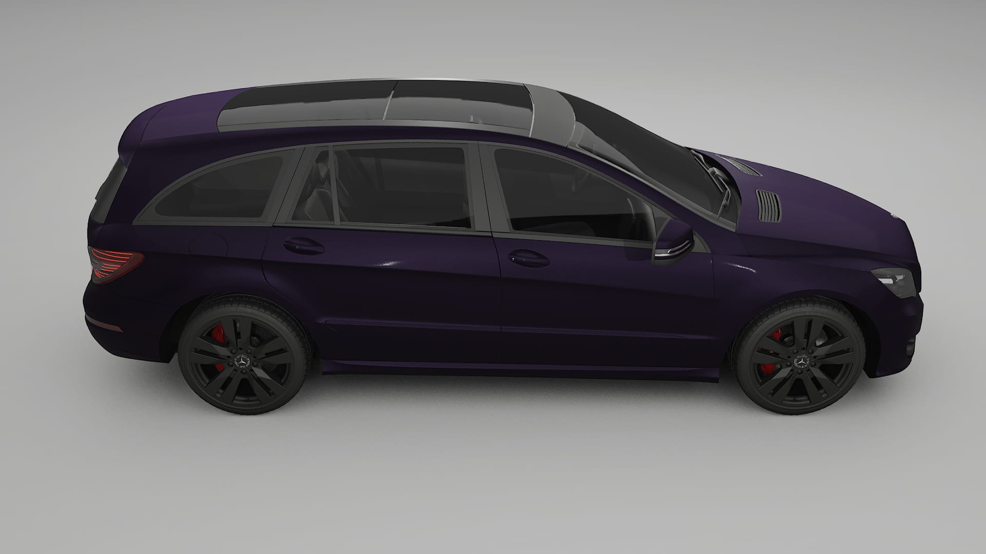 Mercedes R class W251 facelift LCI TPU Lackskyddsfilm | VIOLET Färgskiftande PPF – Komplett Förskuret Kit