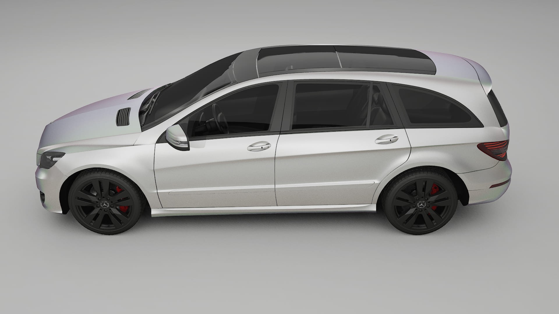 Mercedes R class W251 facelift LCI TPU Lackskyddsfilm | NEBULA Färgskiftande PPF – Komplett Förskuret Kit