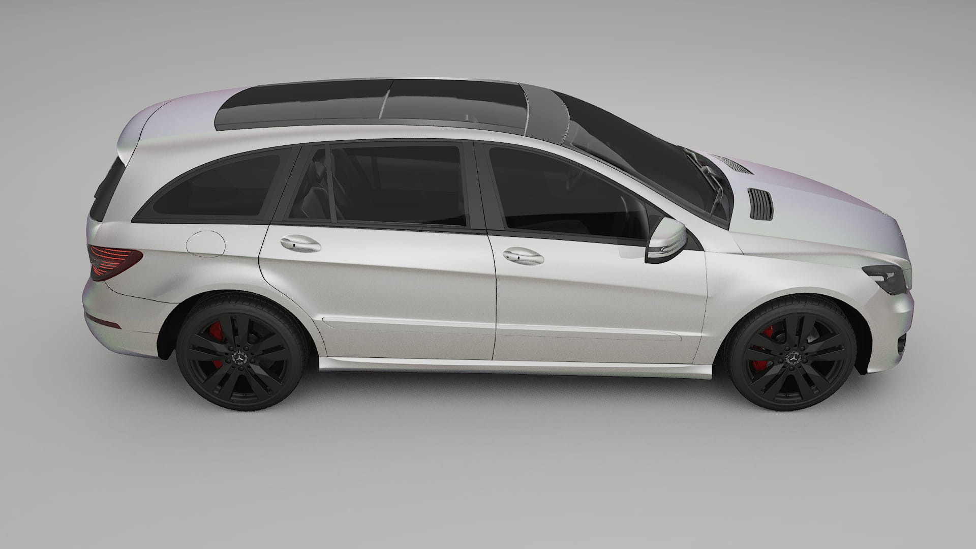 Mercedes R class W251 facelift LCI TPU Lackskyddsfilm | NEBULA Färgskiftande PPF – Komplett Förskuret Kit