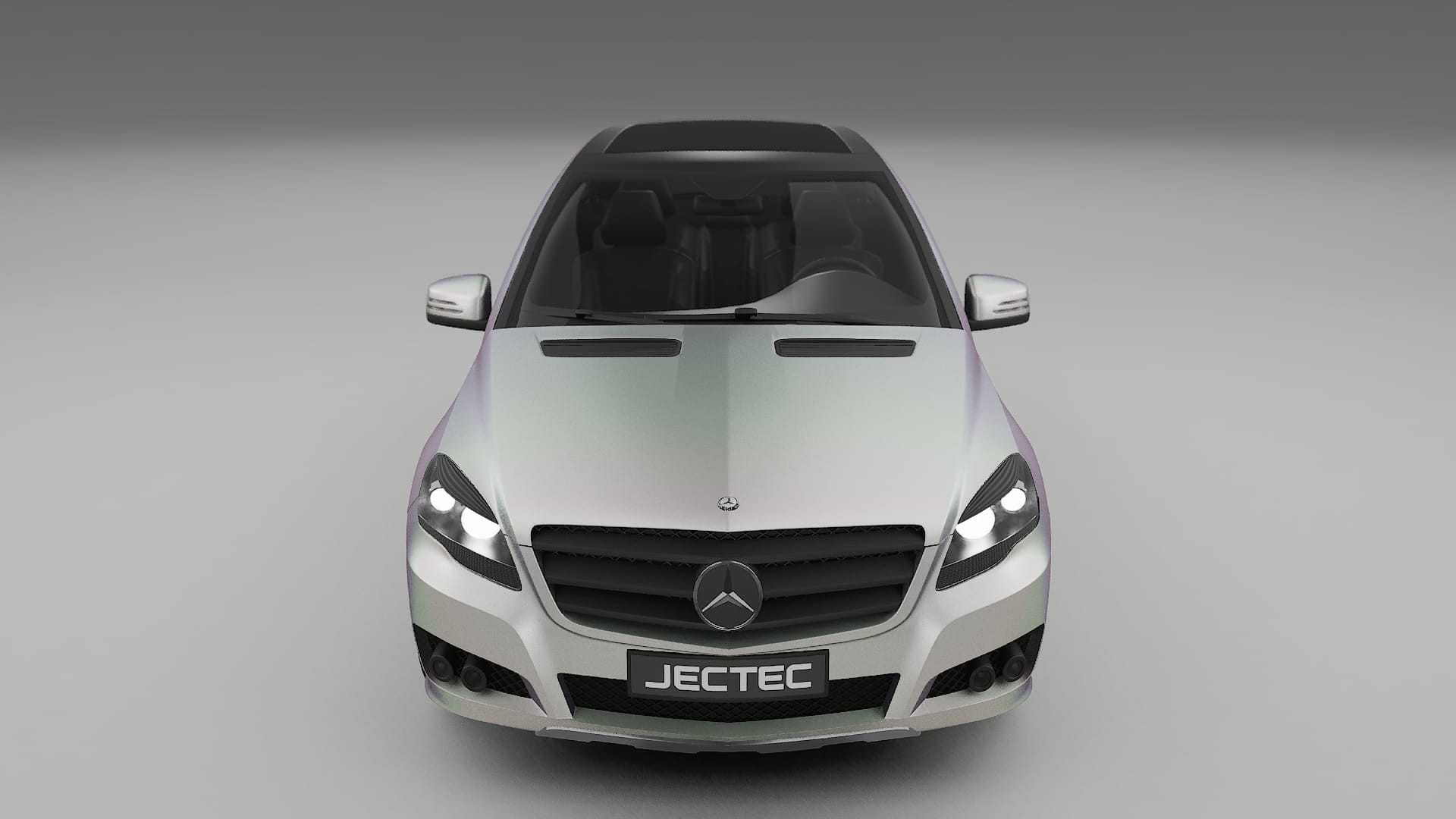 Mercedes R class W251 facelift LCI TPU Lackskyddsfilm | NEBULA Färgskiftande PPF – Komplett Förskuret Kit