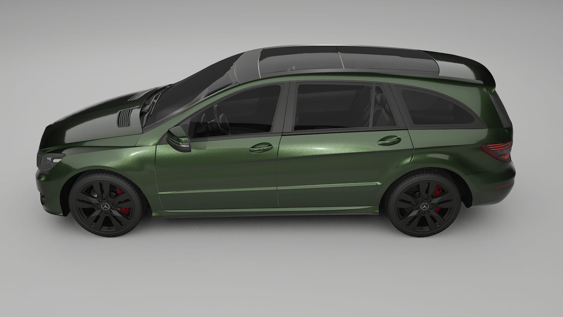 Mercedes R class W251 facelift LCI TPU Lackskyddsfilm | LAGOON Färgskiftande PPF – Komplett Förskuret Kit