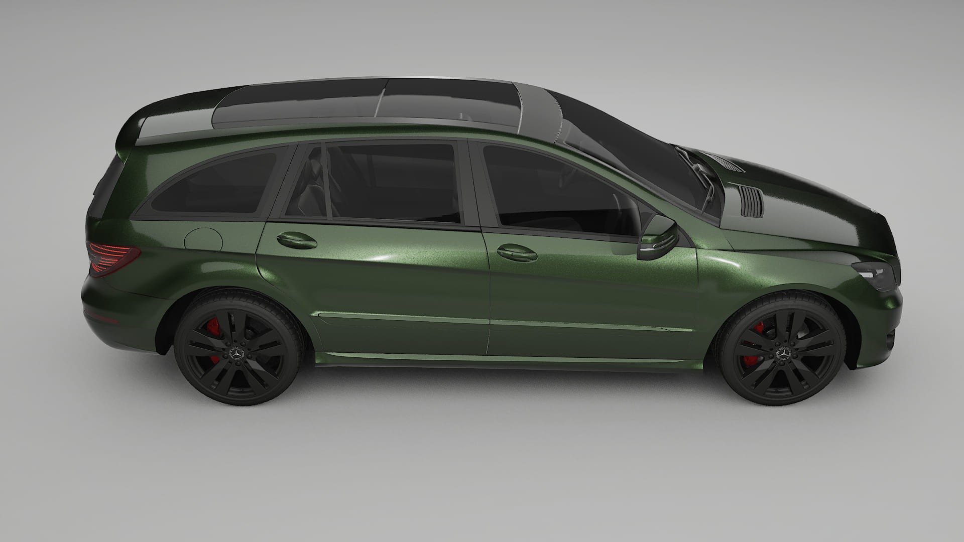 Mercedes R class W251 facelift LCI TPU Lackskyddsfilm | LAGOON Färgskiftande PPF – Komplett Förskuret Kit