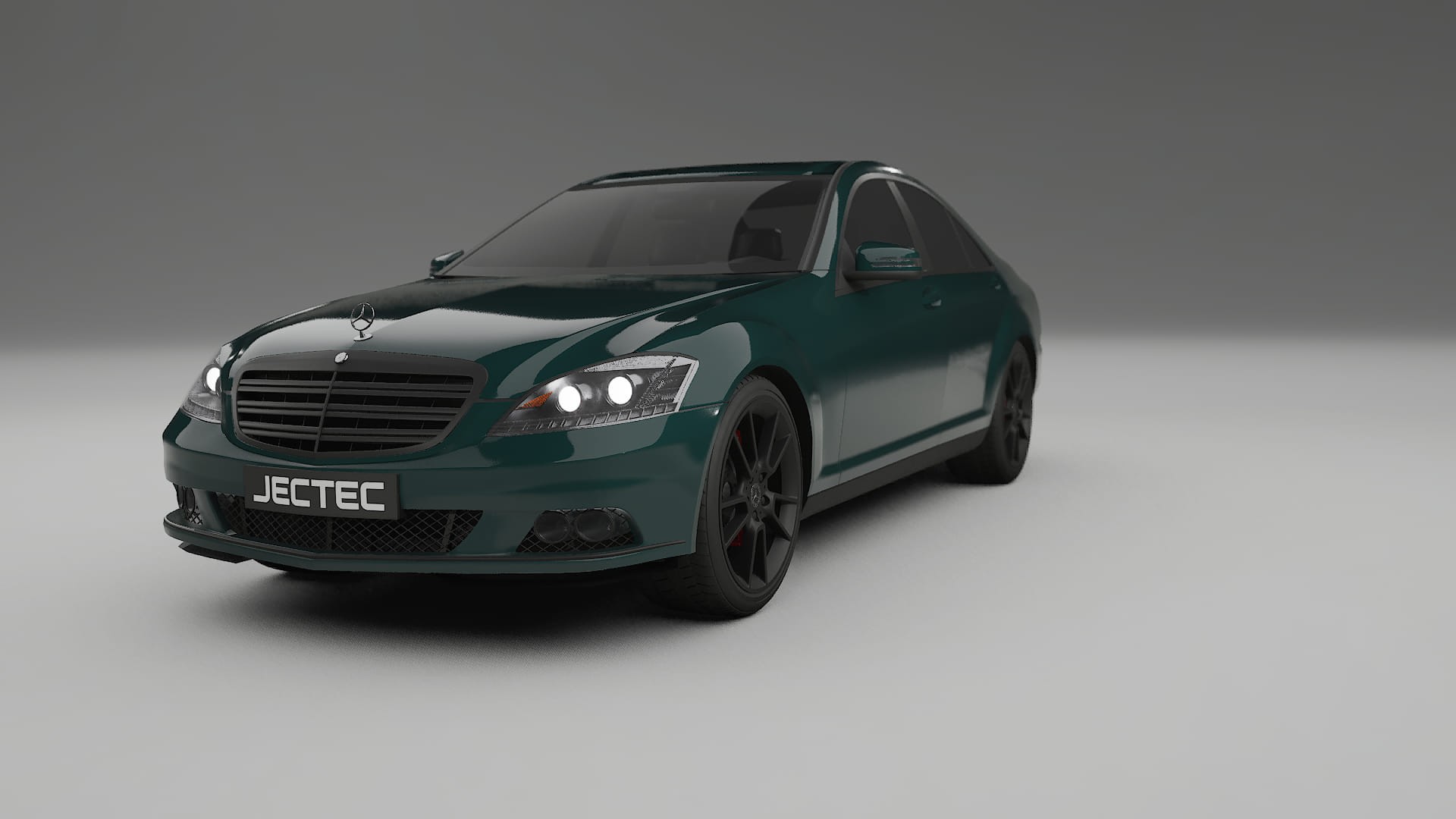 Mercedes S class W221 facelift LCI TPU Lackskyddsfilm | INFERNO Färgskiftande PPF – Komplett Förskuret Kit