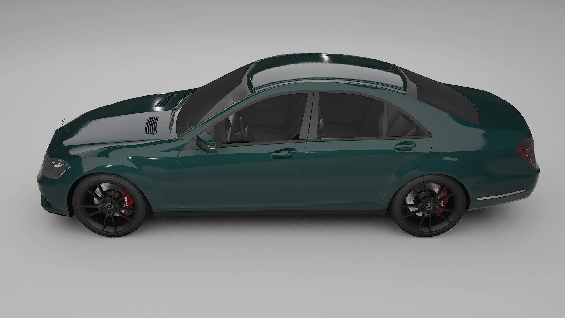 Mercedes S class W221 facelift LCI TPU Lackskyddsfilm | INFERNO Färgskiftande PPF – Komplett Förskuret Kit