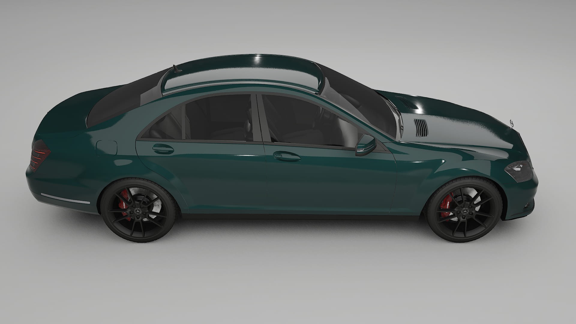 Mercedes S class W221 facelift LCI TPU Lackskyddsfilm | INFERNO Färgskiftande PPF – Komplett Förskuret Kit