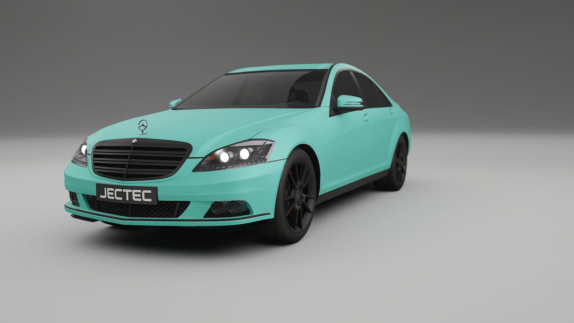 Mercedes S class W221 facelift LCI TPU Lackskyddsfilm | FROST Färgskiftande PPF – Komplett Förskuret Kit