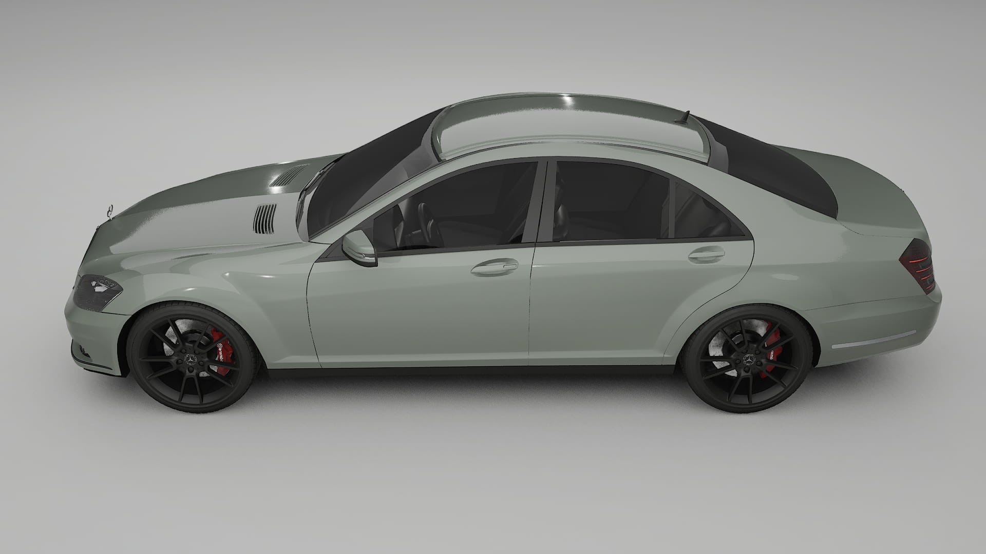 Mercedes S class W221 facelift LCI TPU Lackskyddsfilm | SLATE Färgskiftande PPF – Komplett Förskuret Kit