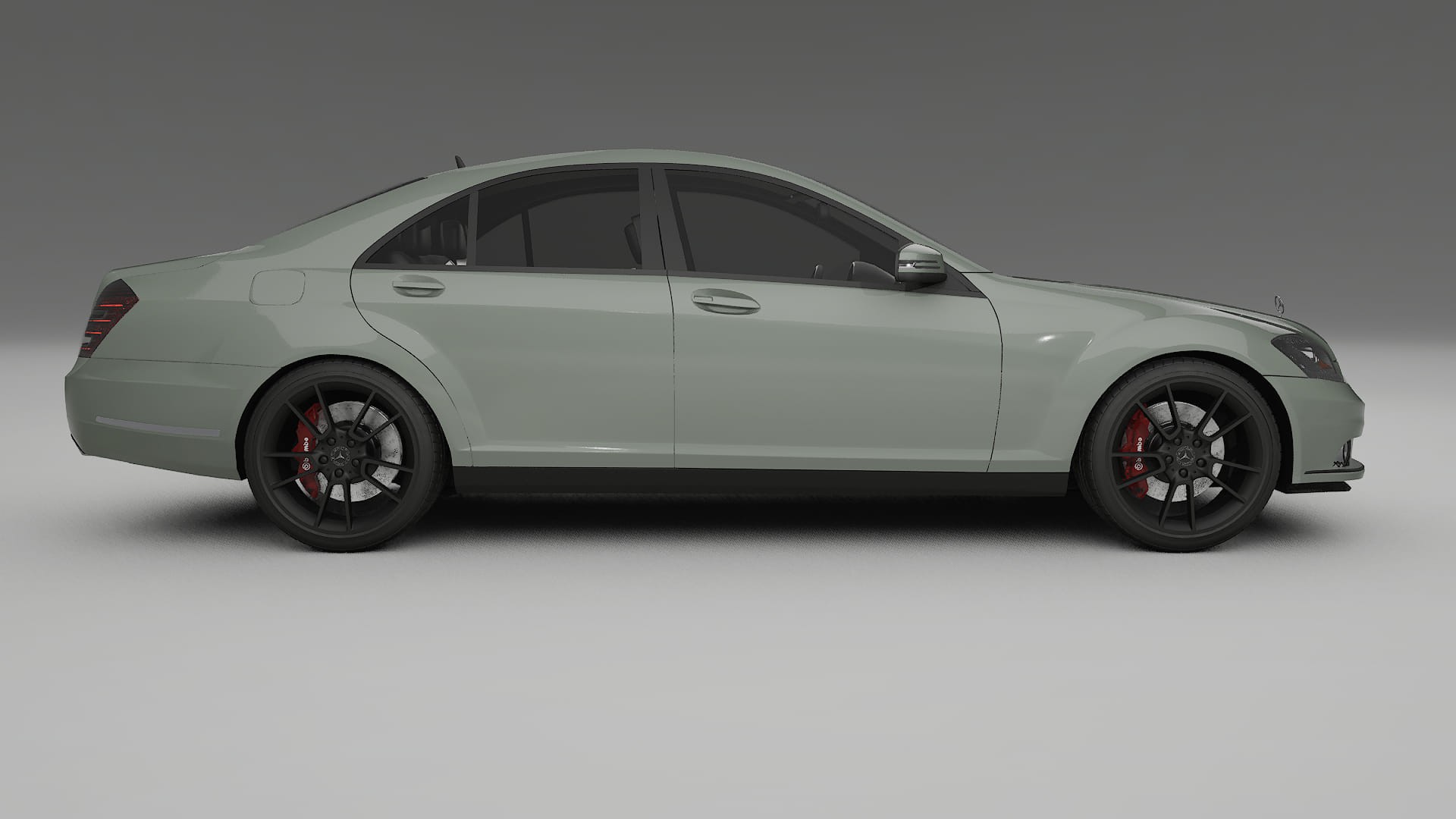 Mercedes S class W221 facelift LCI TPU Lackskyddsfilm | SLATE Färgskiftande PPF – Komplett Förskuret Kit