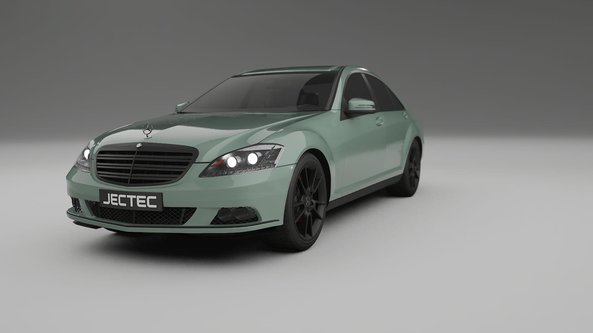 Mercedes S class W221 facelift LCI TPU Lackskyddsfilm | CINDER Färgskiftande PPF – Komplett Förskuret Kit